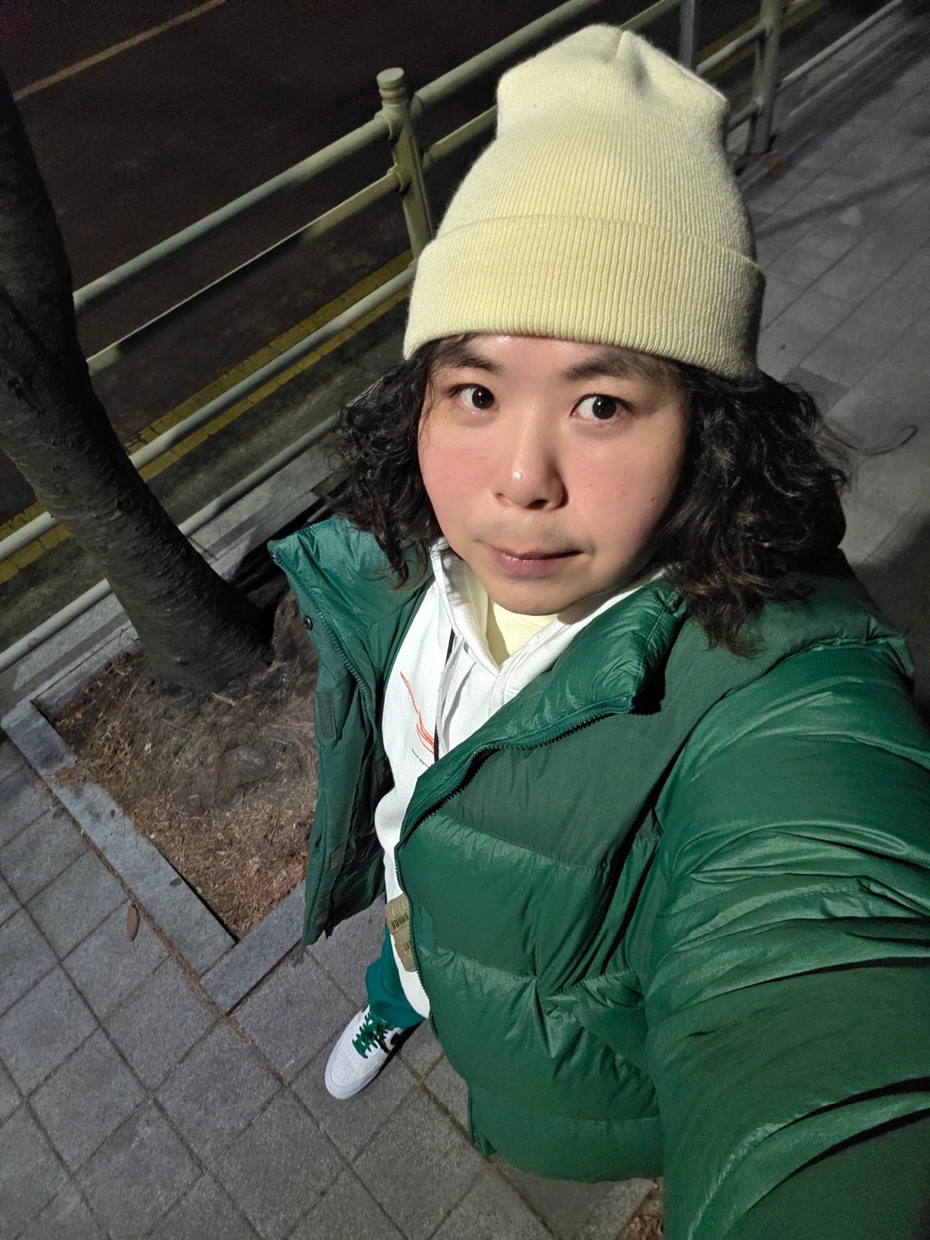 Nike Air Force 1 '07 LV8 EMB White Malachite, Nike NRG Solo Swoosh Fleece Pants Mystic Green - US/EU 착용 스타일