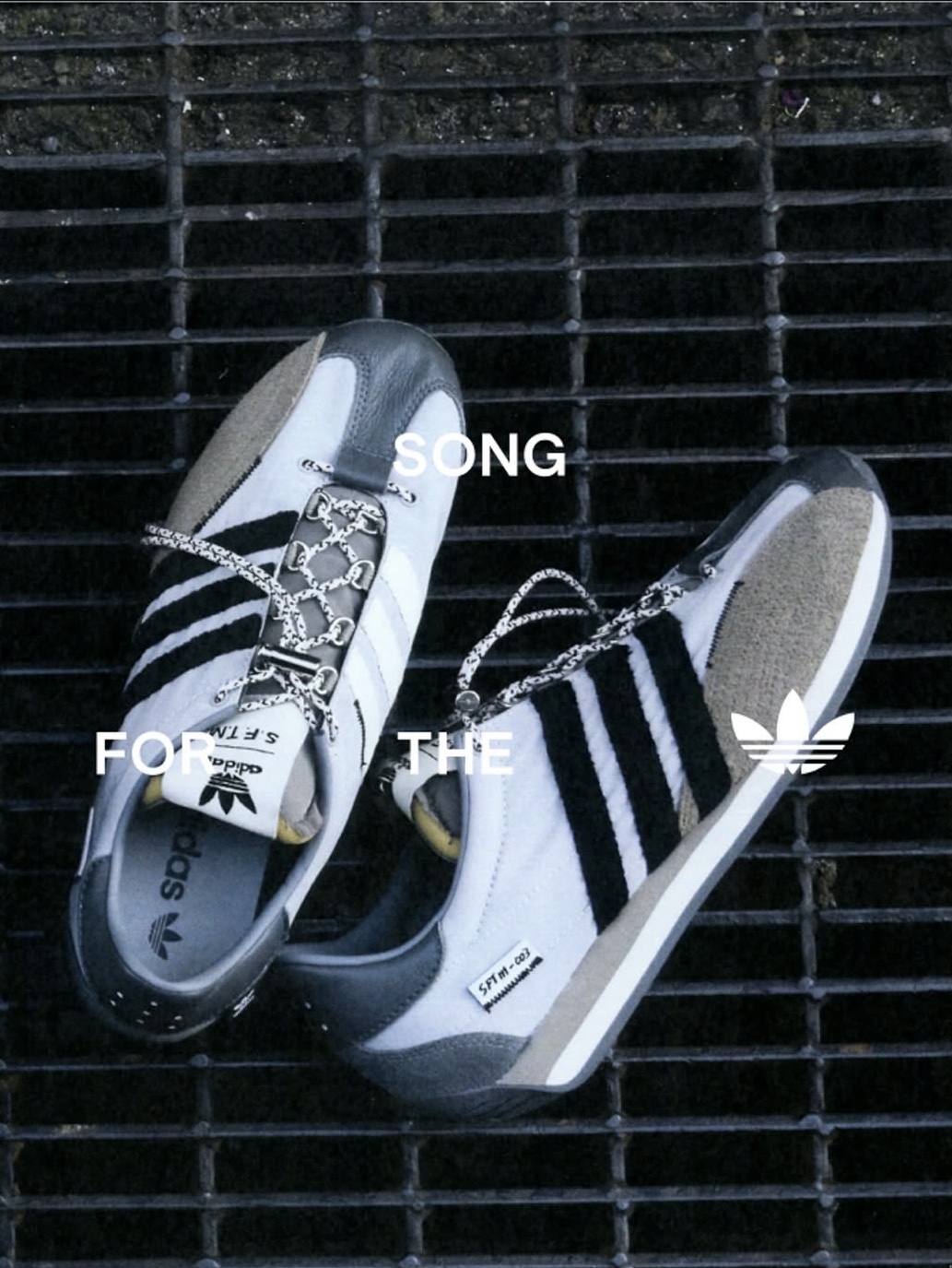 Adidas x Song for the Mute Country OG Grey Two Core Black 착용 스타일