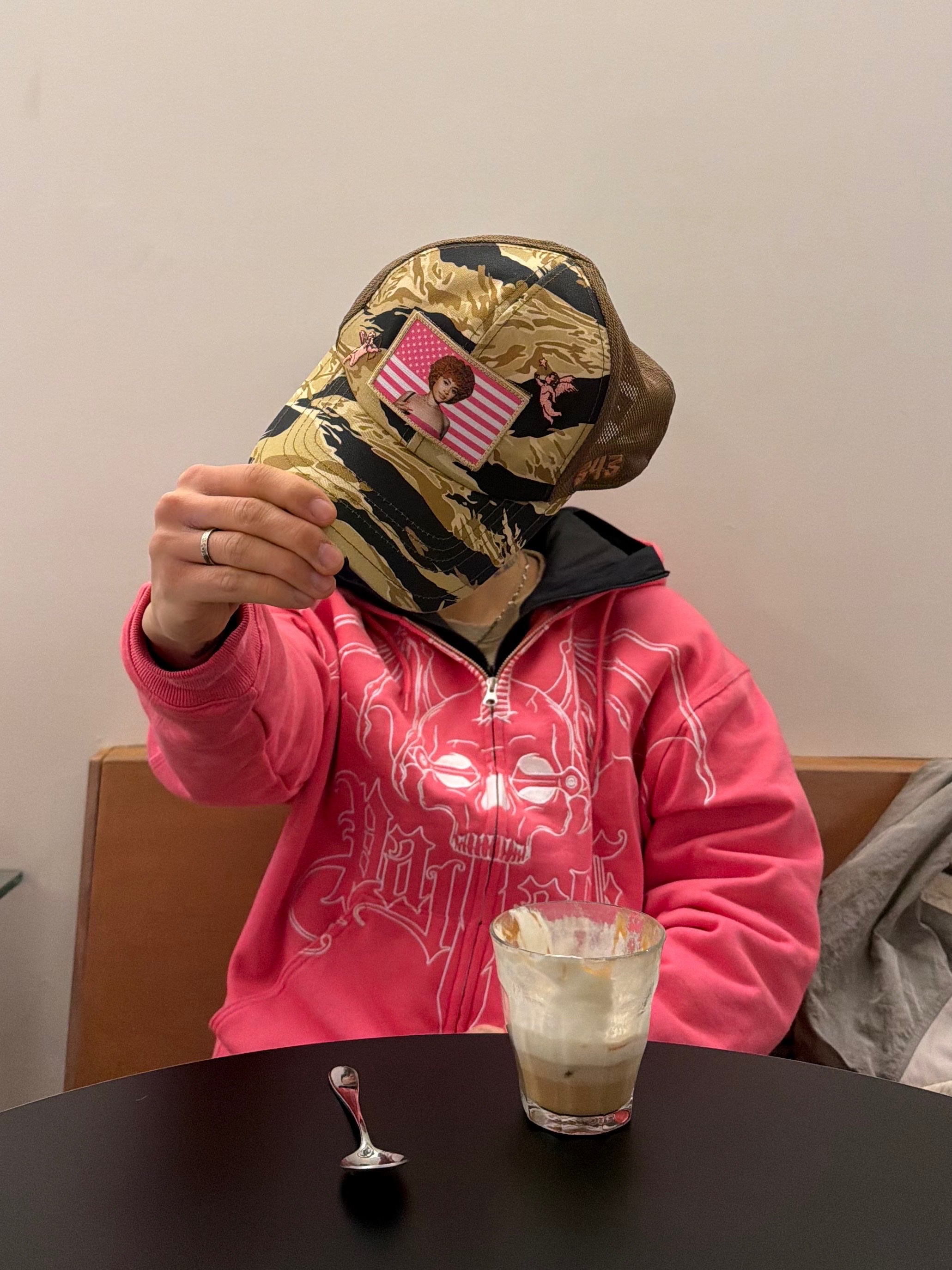 Palace Wingspan Triple Stitch Hood Posh Pink - 25FW 착용 스타일 - 4