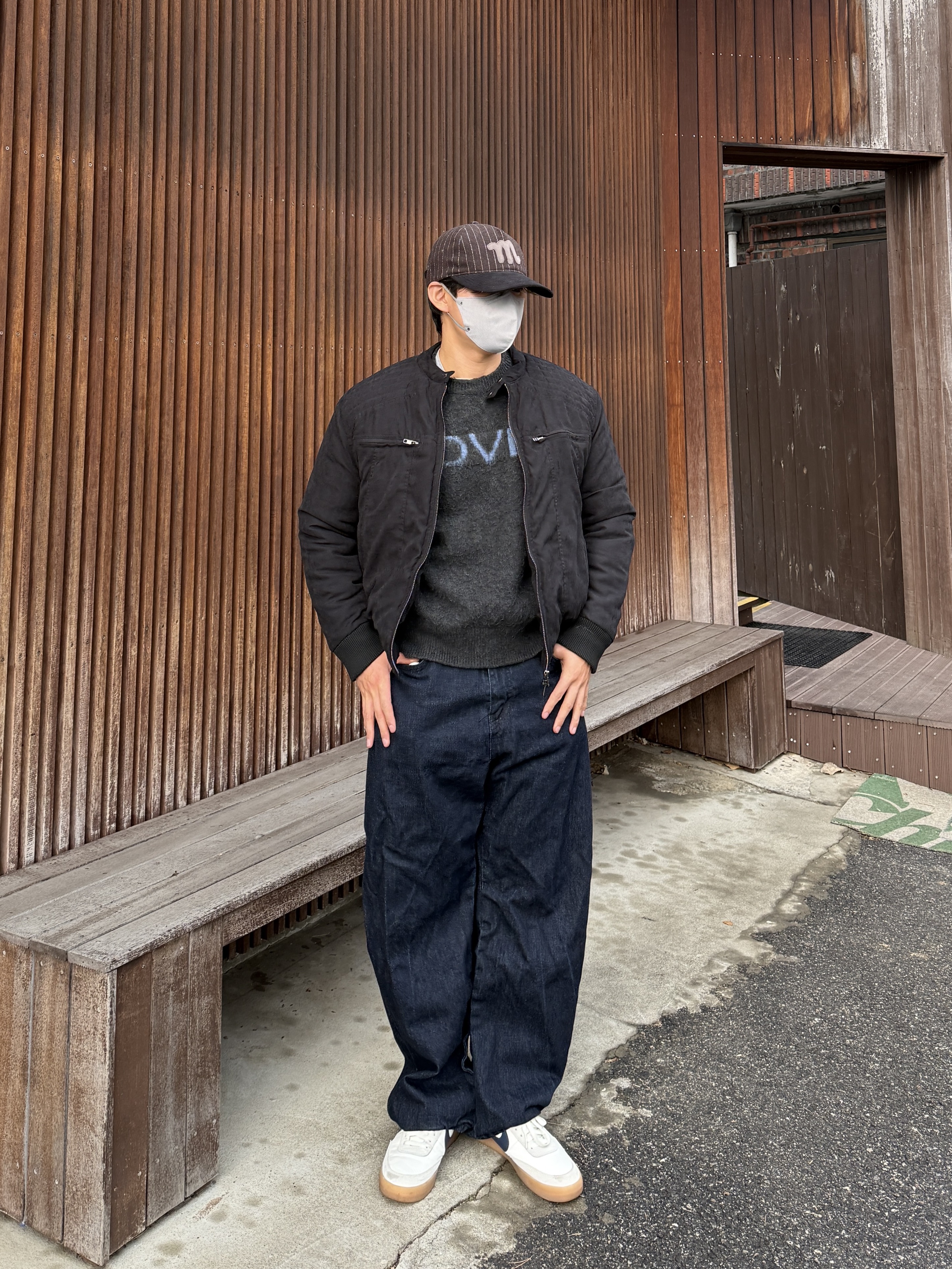 The Coldest Moment Mush Cap Navy, Nike x J.Crew Killshot 2 Sail Midnight Navy 착용 스타일 - 2