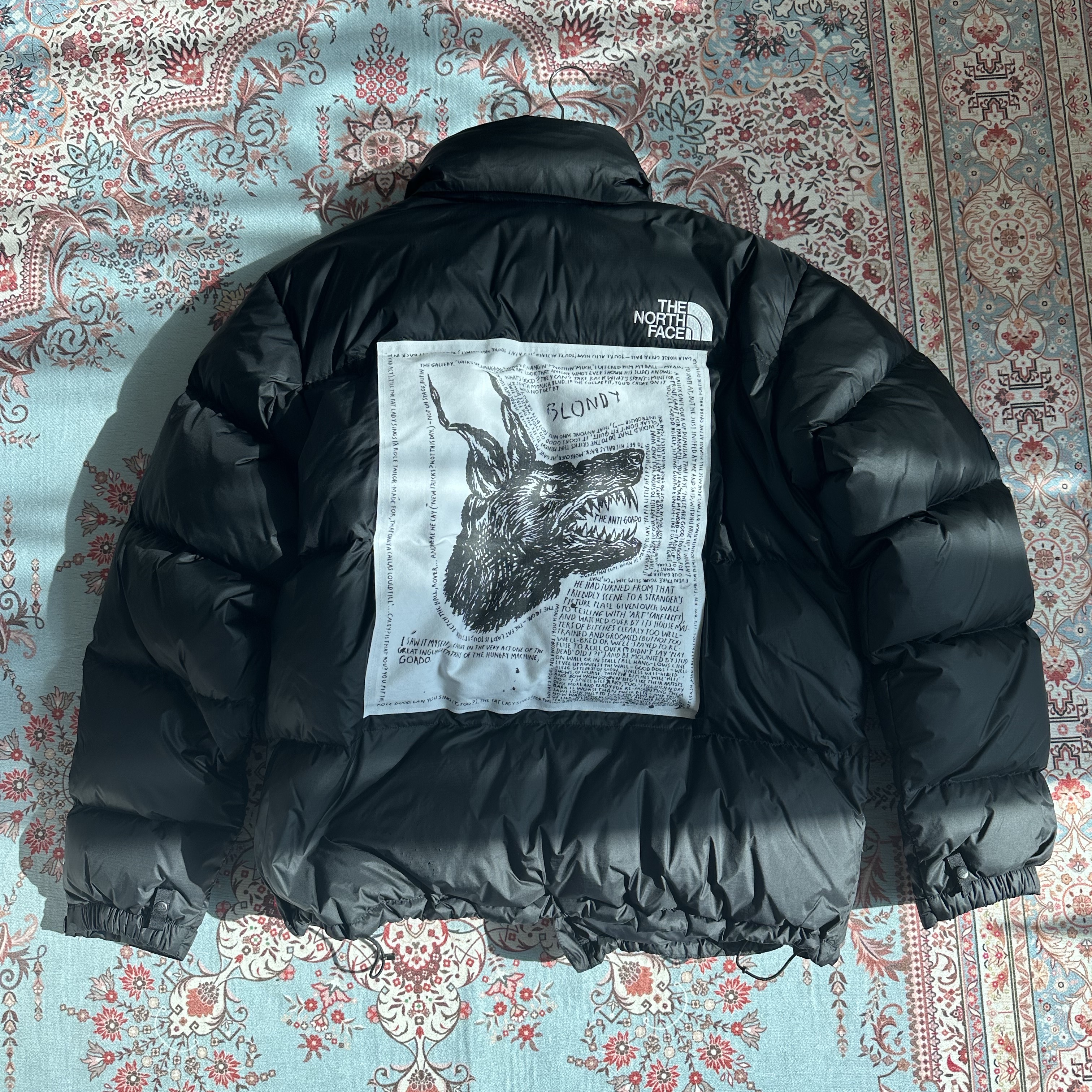 Supreme x The North Face Nuptse Jacket Black - 24FW 착용 스타일 - 1