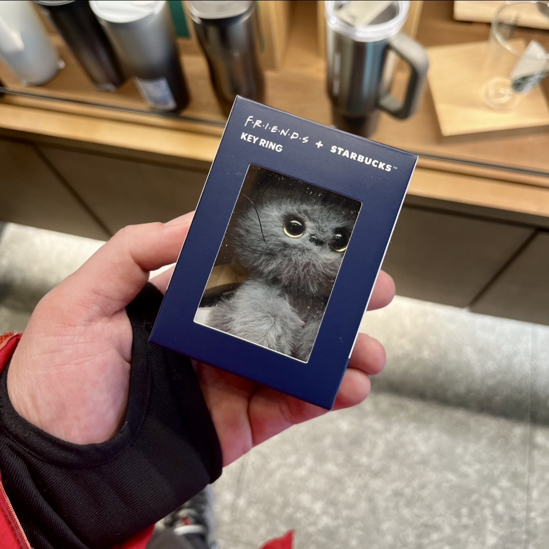 Starbucks x Friends Smelly Cat Keychain 착용 스타일 - 2