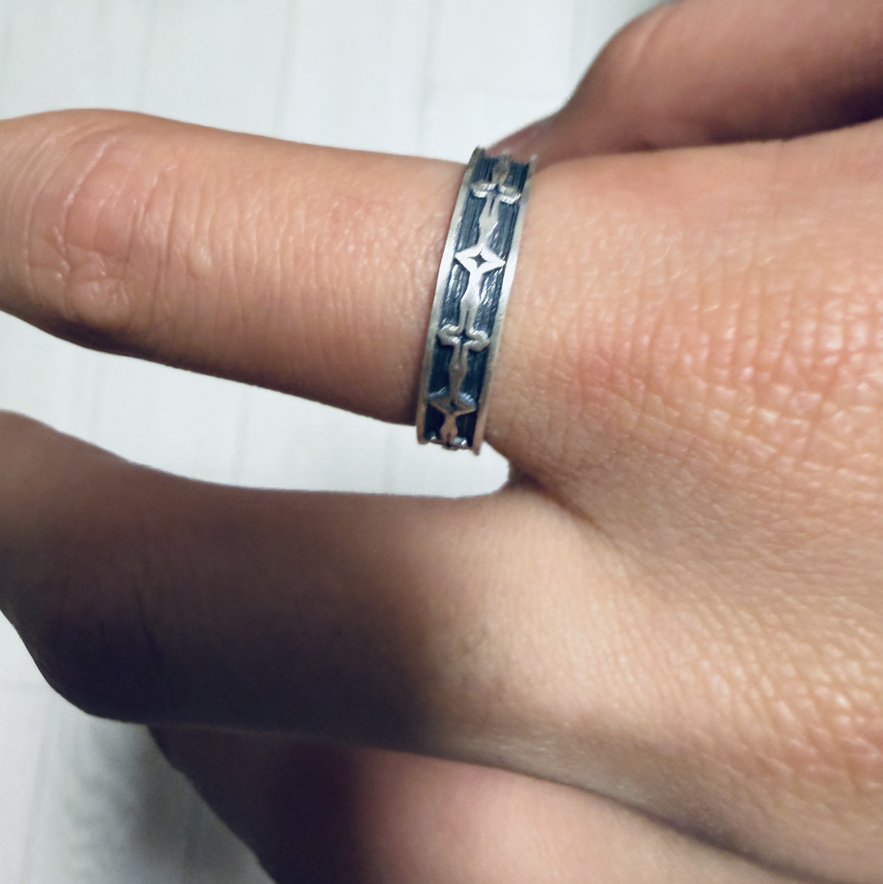 [프리오더] Polyteru 925 Silver Ring 005 Star 착용 스타일 - 2