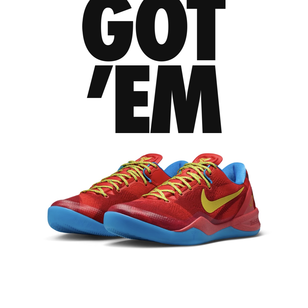 Nike Kobe 8 Protro Year of the Horse Light Crimson and Vivid Blue 착용 스타일