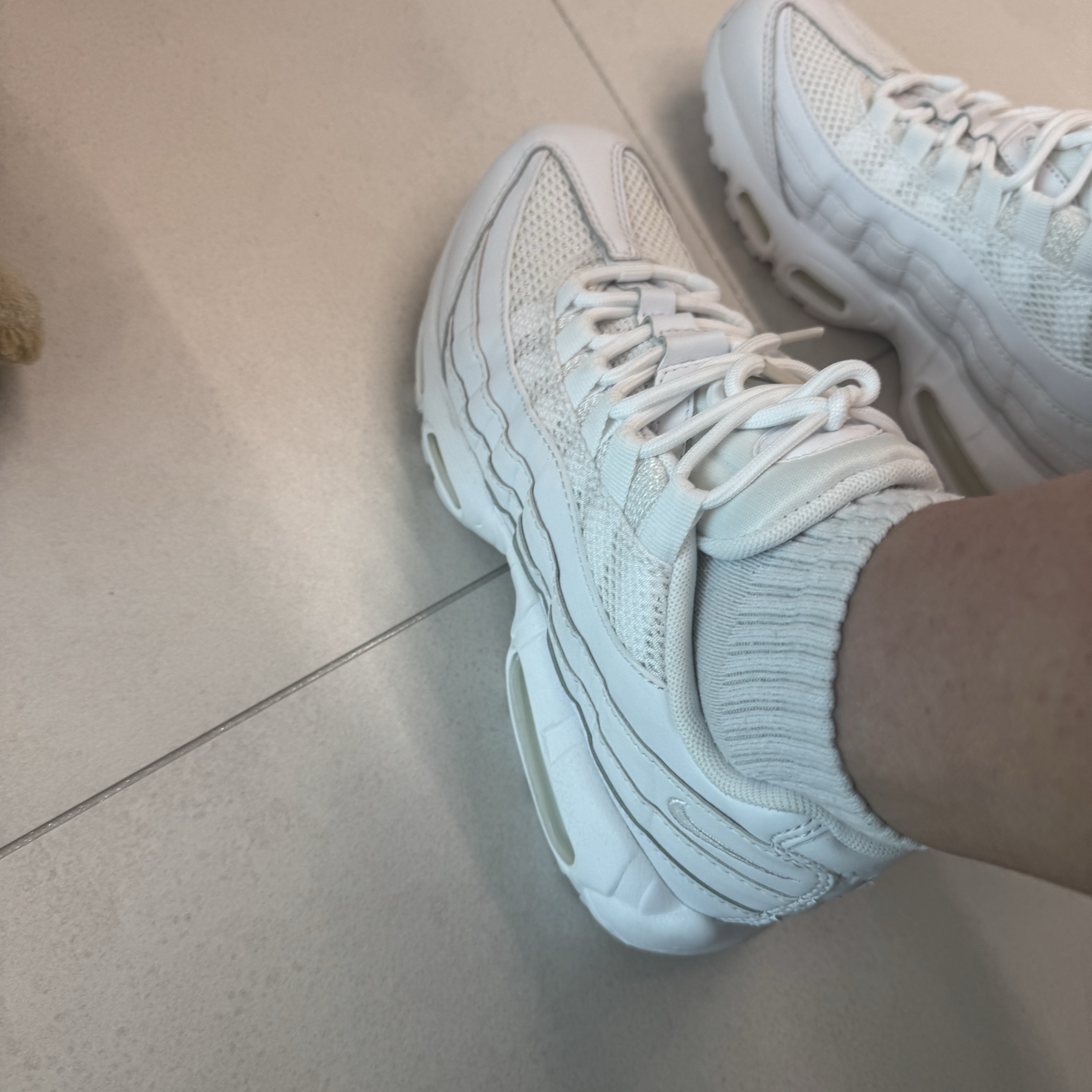 (W) Nike Air Max 95 Next Nature White 착용 스타일