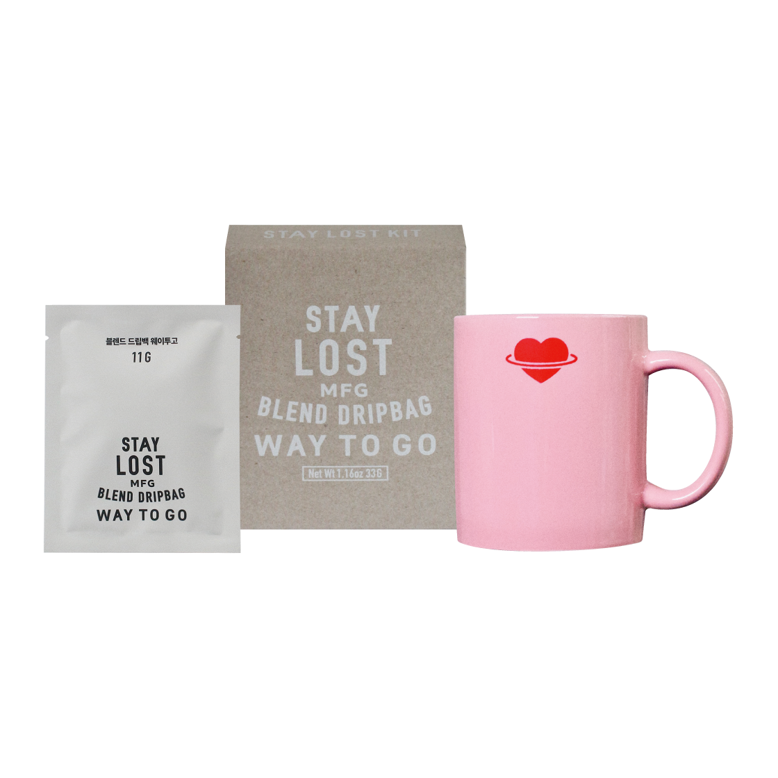 [KREAM 단독] 스테이로스트 사랑을 담아 세트 (드립백 키트 & 머그 & 엽서)([KREAM 단독] STAY LOST Much Love Gift Set (Dripbag Kit & Mug & Postcard))