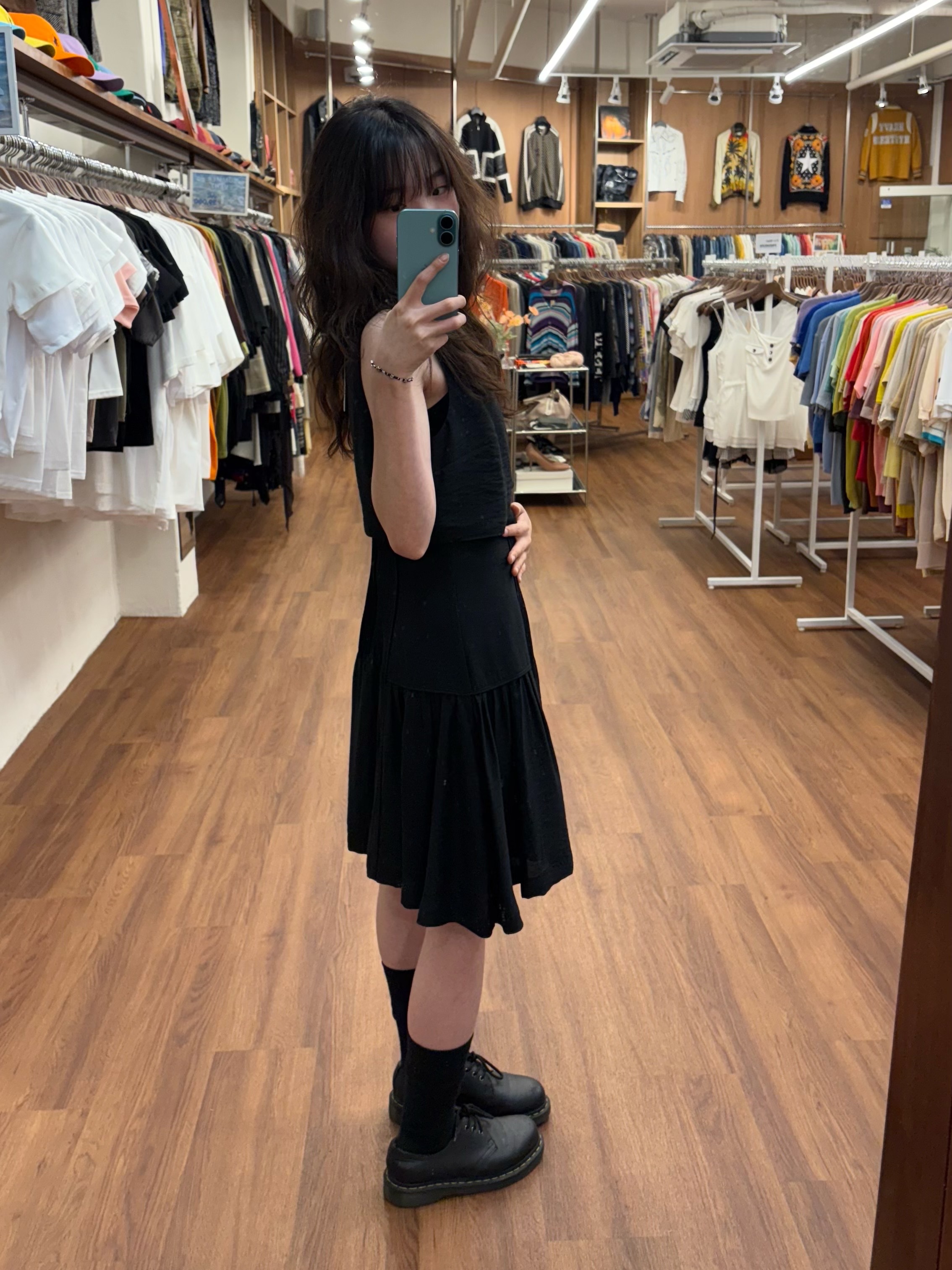 Dr. Martens 1461 Smooth Black 착용 스타일 - 6