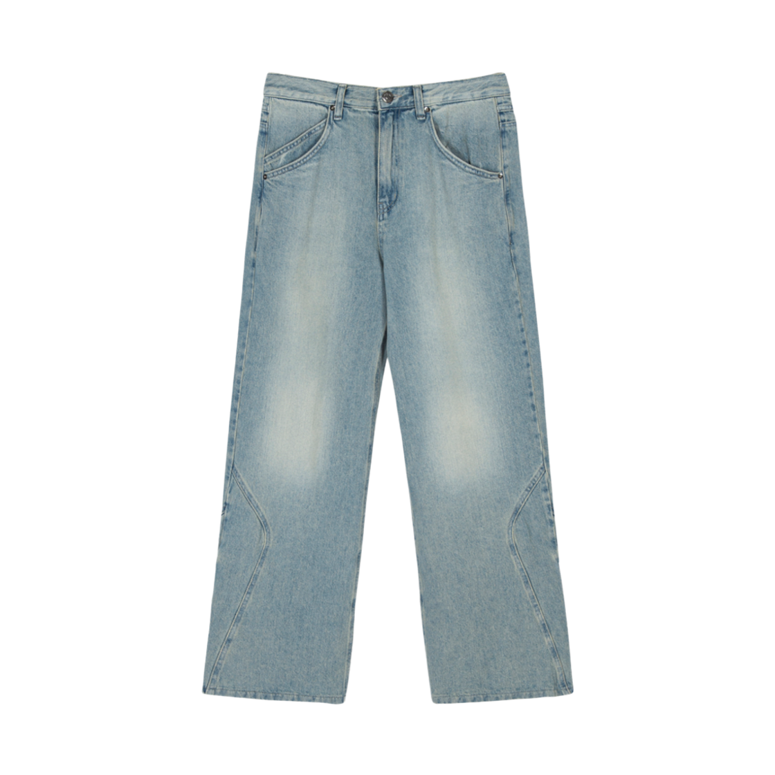 헬릭스클로딩 인시전 지퍼 진 라이트 블루(Helixclothing Incision Zipper Jeans Light Blue)