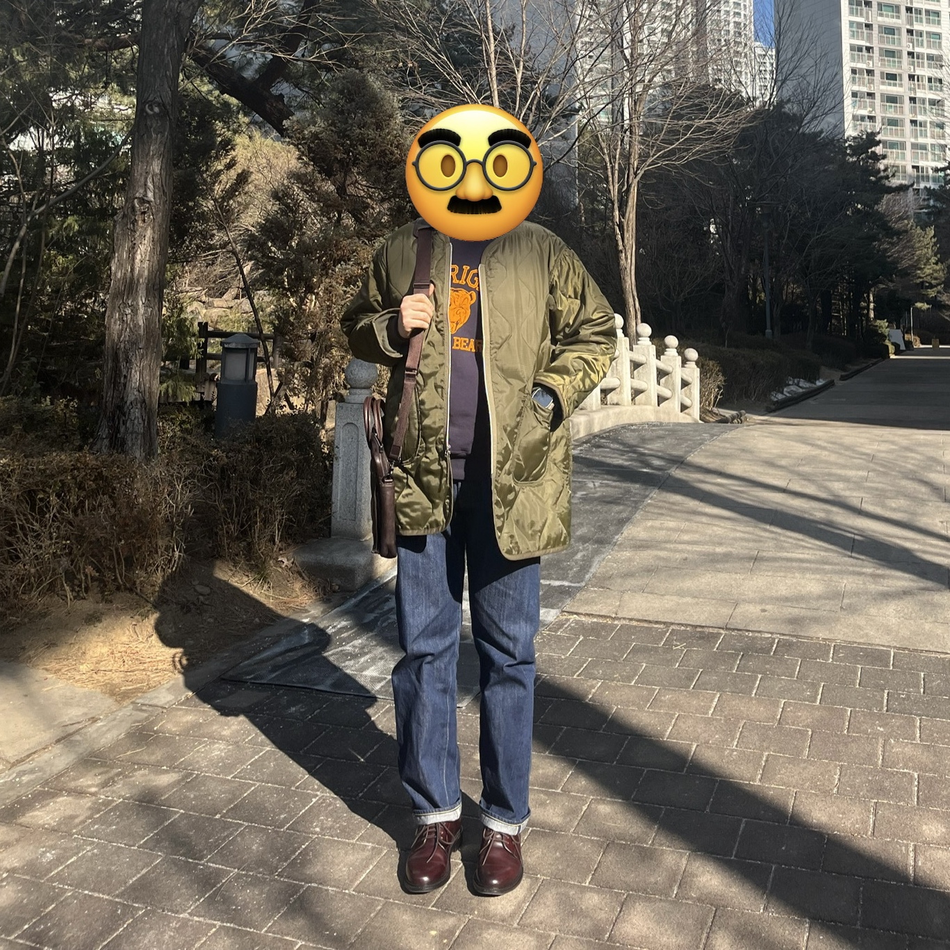 Houston Japan M-51 Parka Thinsulate Liner Olive Drab 50910 착용 스타일