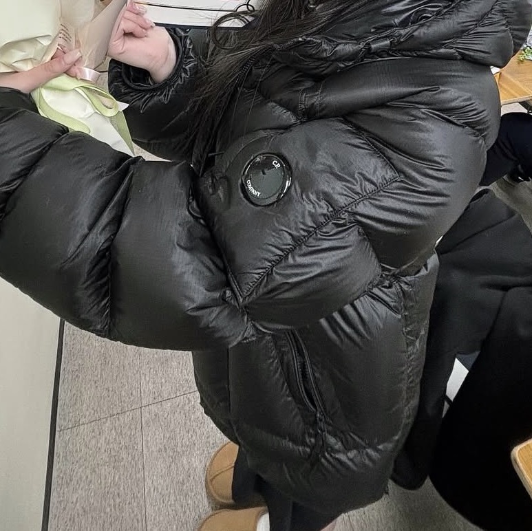 C.P. Company D.D. Shell Hooded Down Jacket Black - 25FW 착용 스타일
