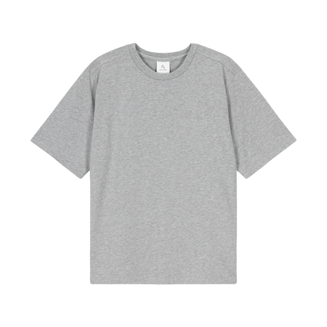 헬릭스클로딩 베이직 로고 티셔츠 멜란지 그레이(Helixclothing Basic Logo T-Shirt Melange Gray)