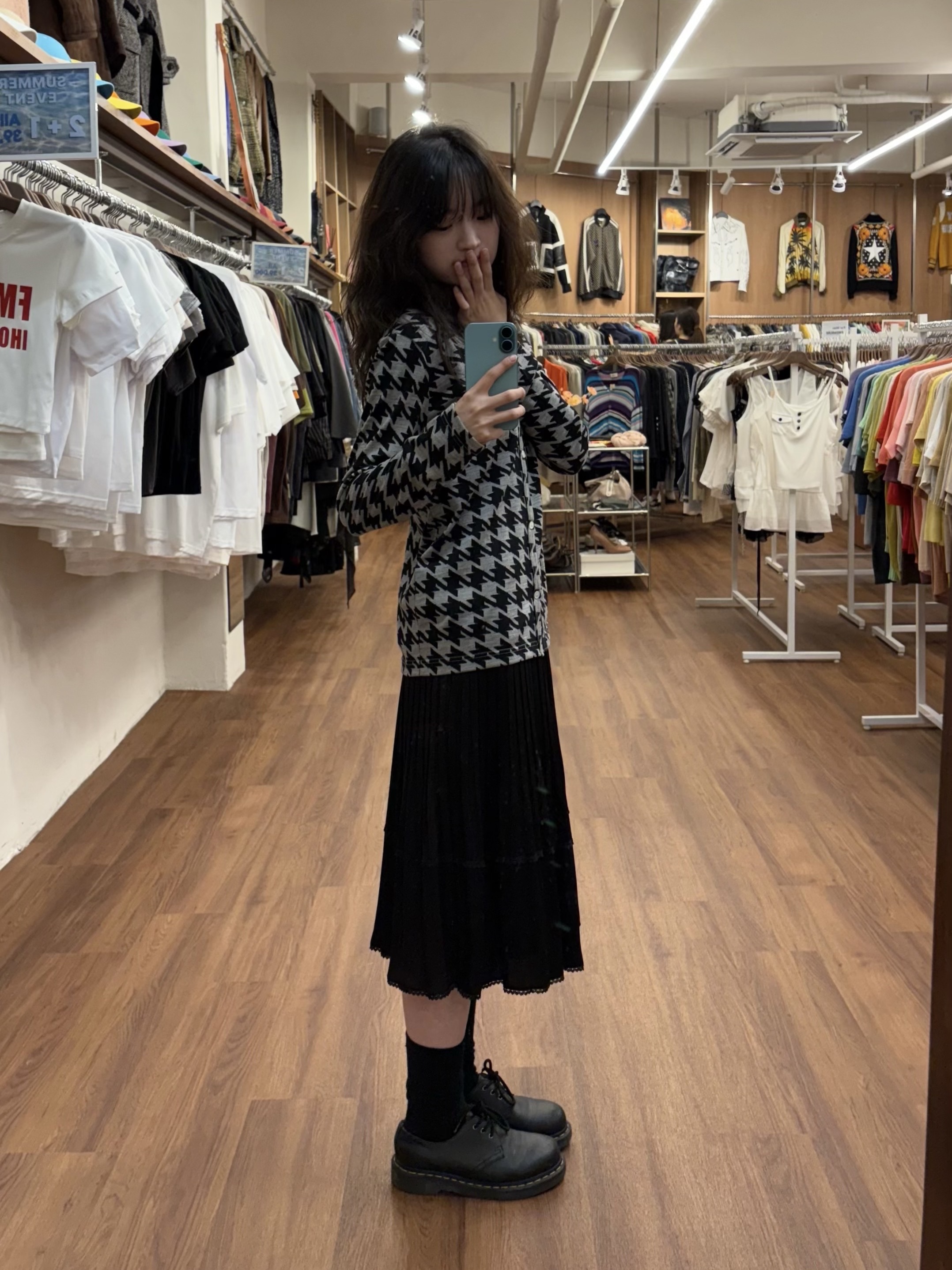 Dr. Martens 1461 Smooth Black 착용 스타일 - 7