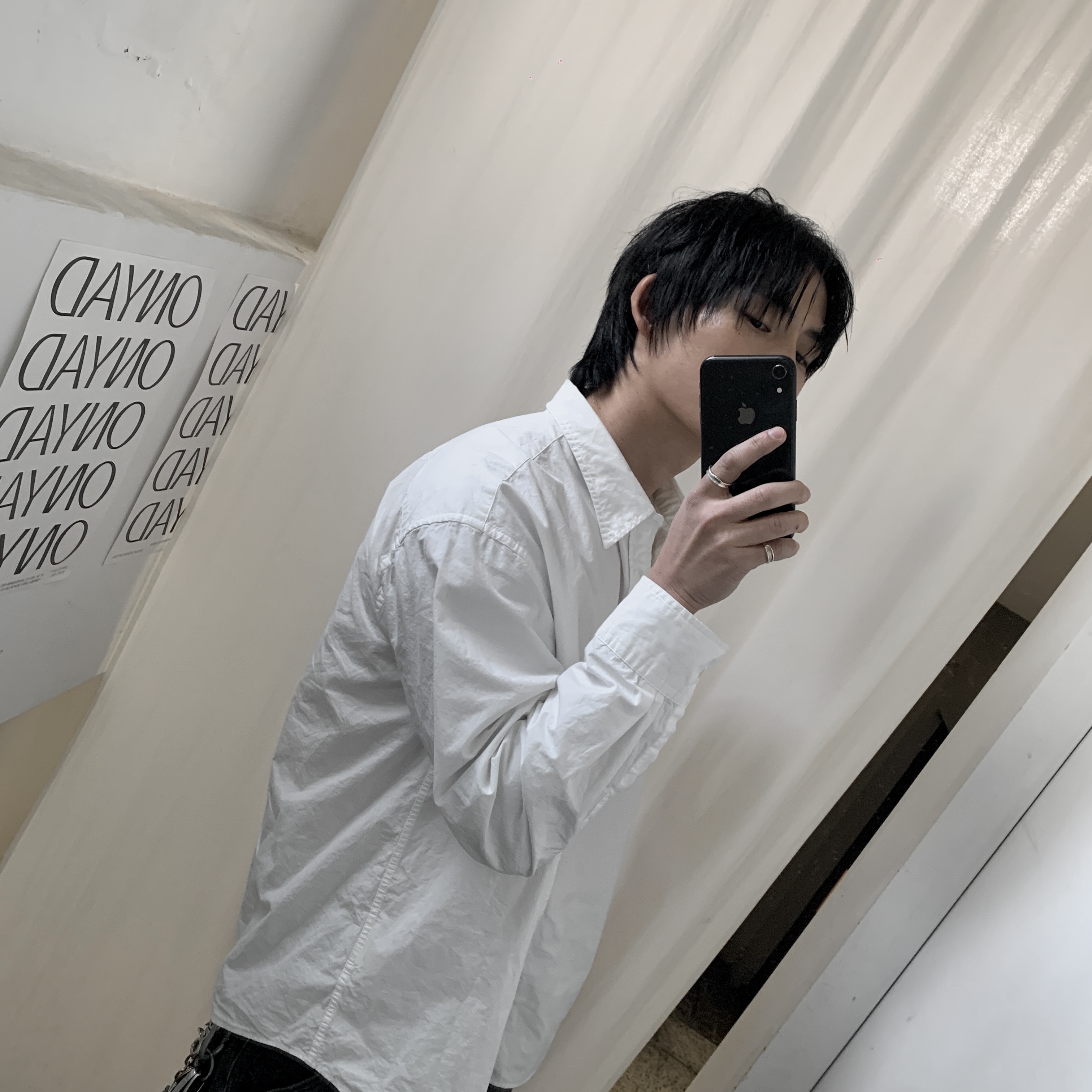 Uniqlo x JW Anderson Oxford Oversized Shirt White - KR 착용 스타일 - 4