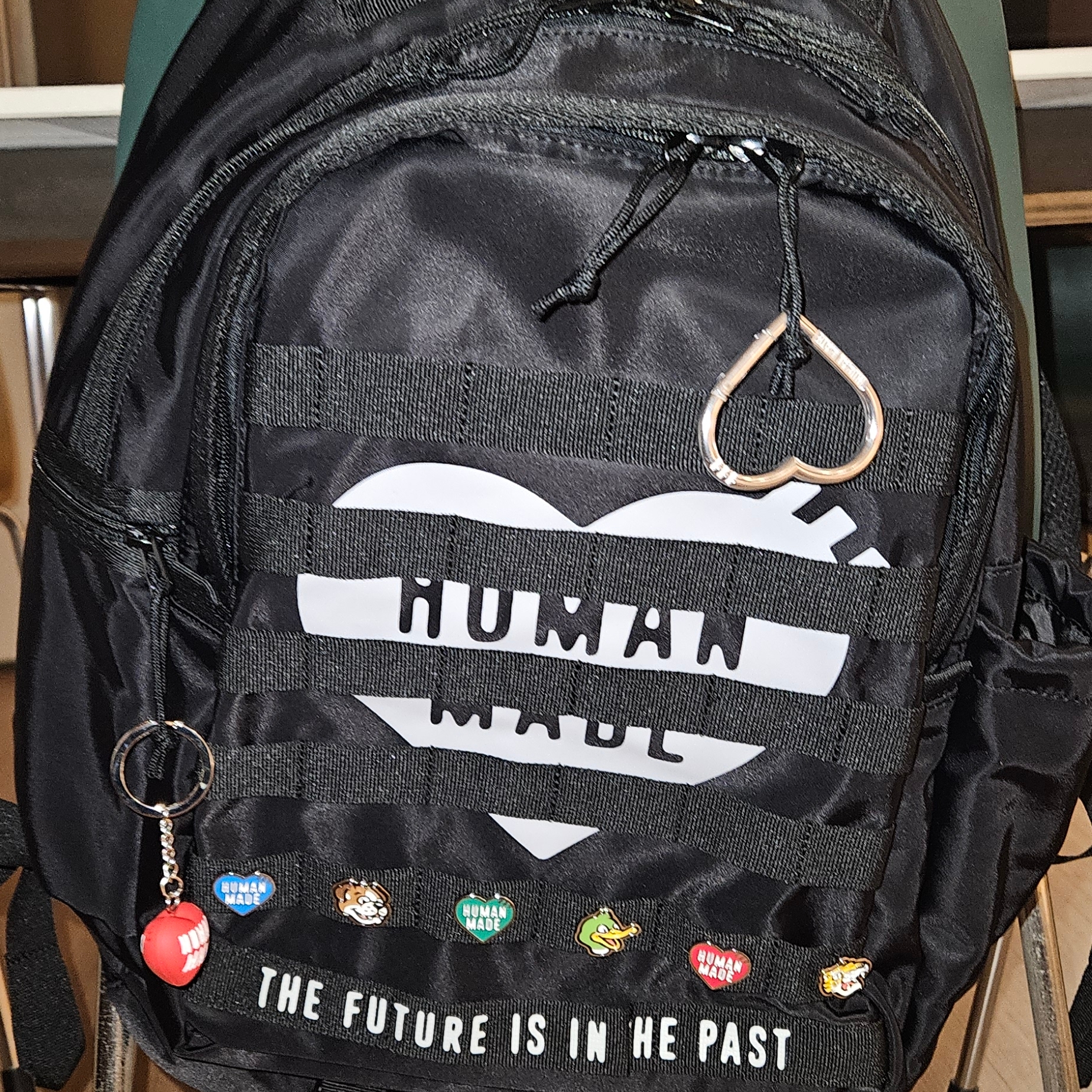 Human Made Military Backpack Black 착용 스타일