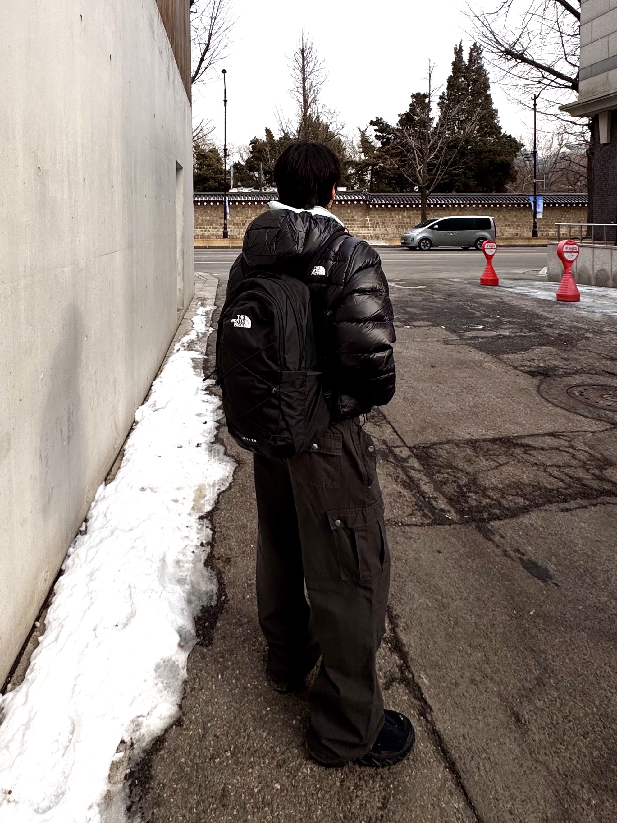 The North Face Matier EX RDS Down Hoodie Black, Oakley Eye Jacket Redux Silver Frame Prizm Black Polarized Lenses High Bridge Fit 착용 스타일 - 5
