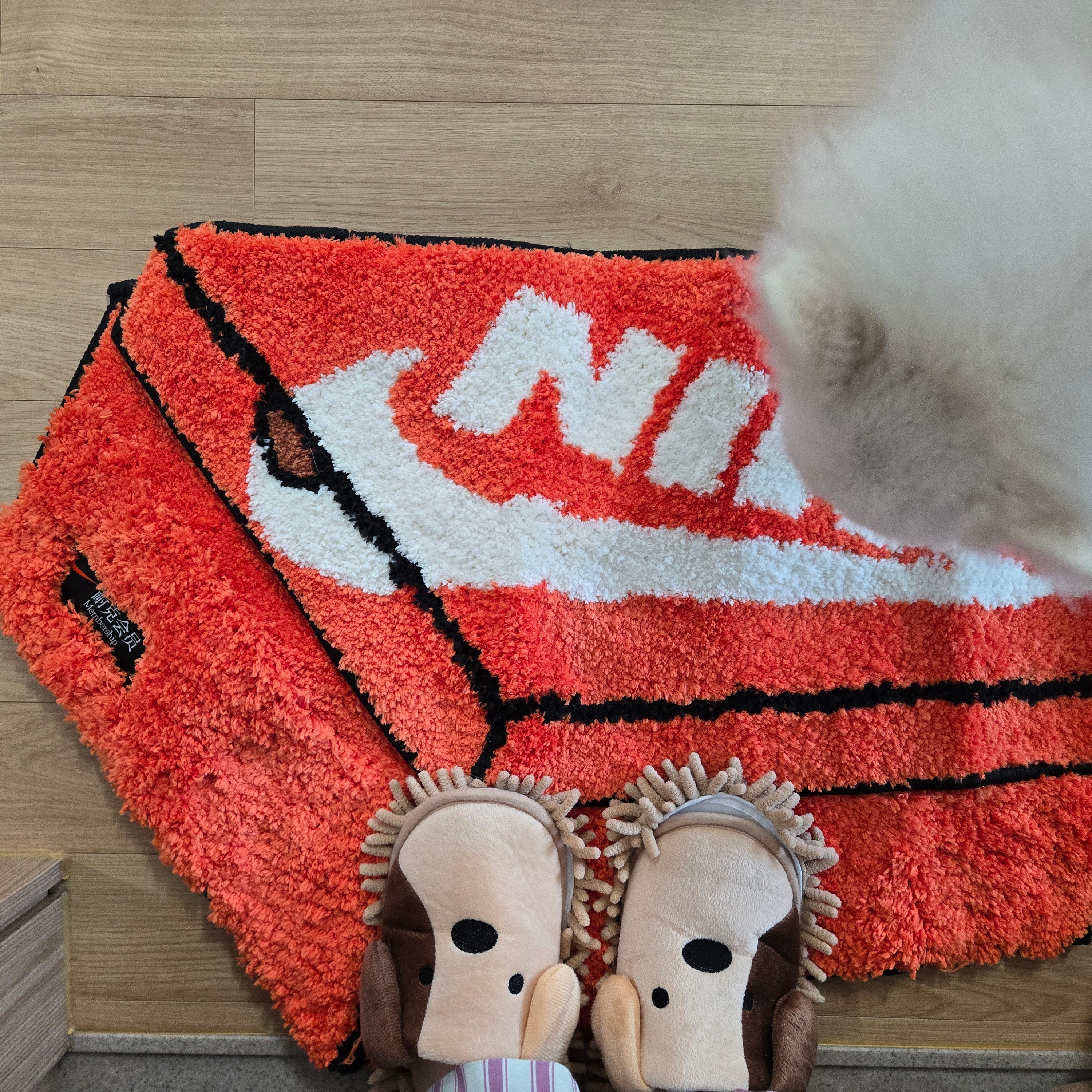 Nike Box Rugmat Orange 착용 스타일 - 1