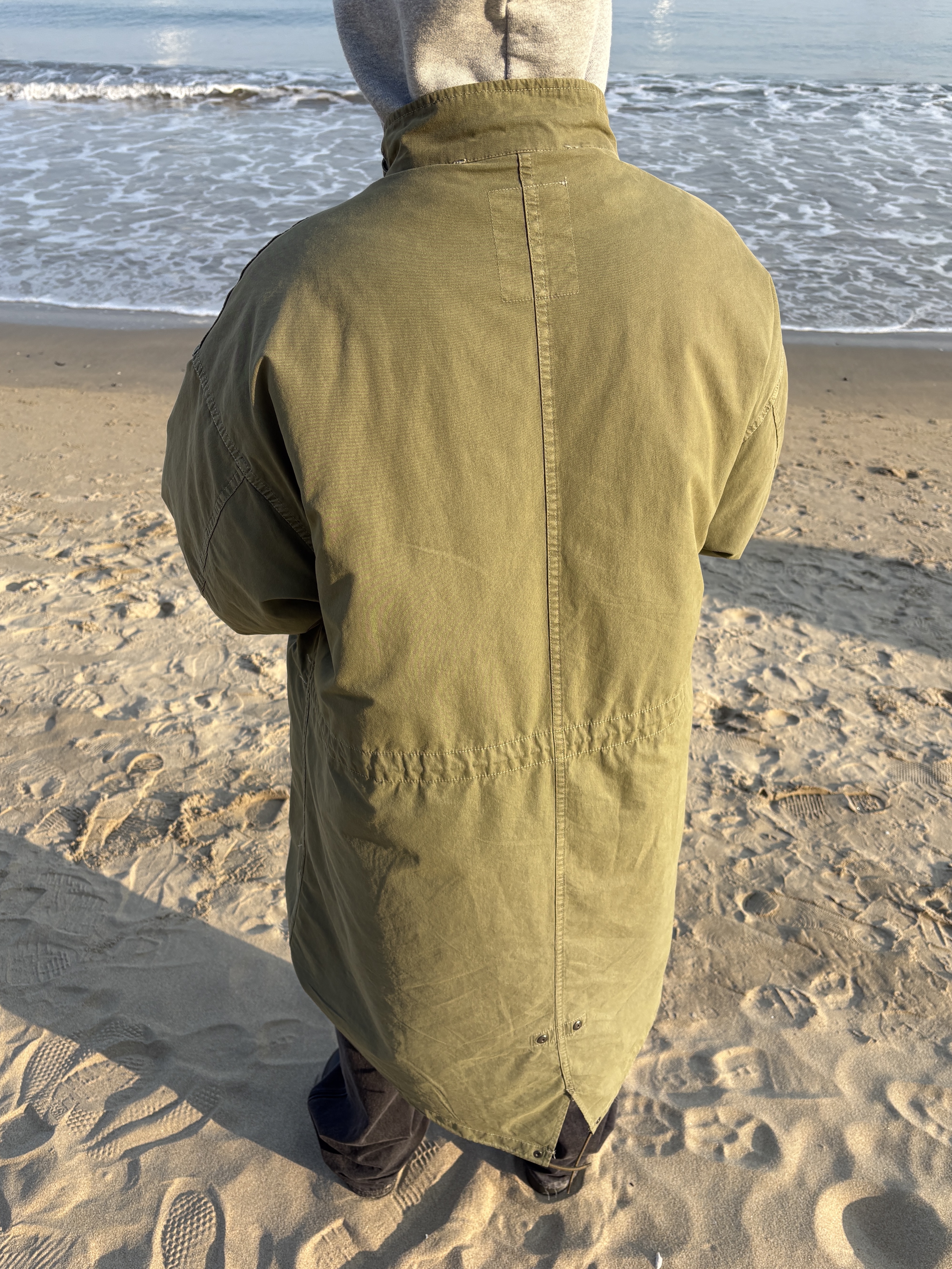 Freak's Store M-65 Liner Set Faded Olive, Thisisneverthat Denim Double Knee Pants Black 착용 스타일 - 5