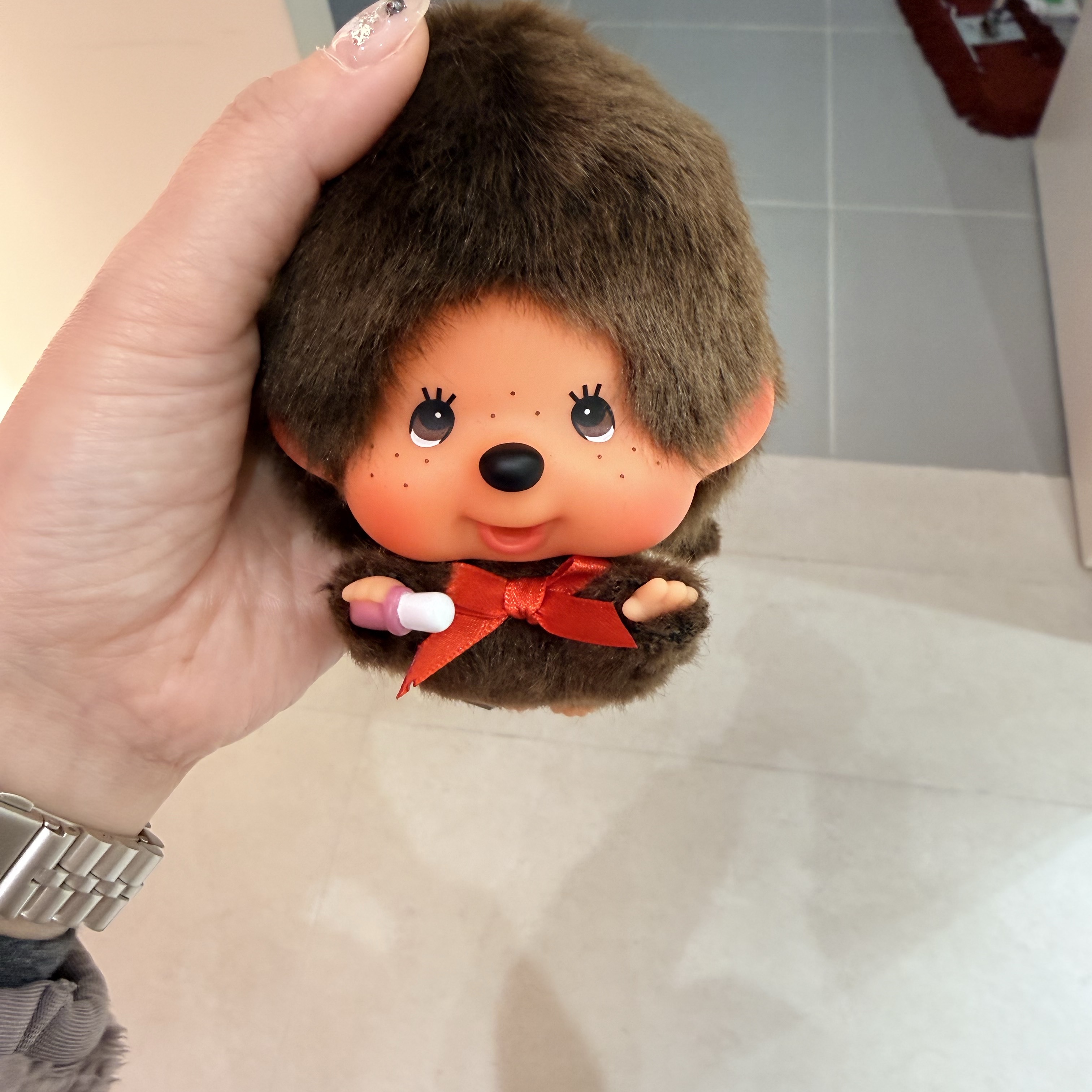 Monchhichi Fly! Big Head Monchhichi Boy K/C 착용 스타일 - 2