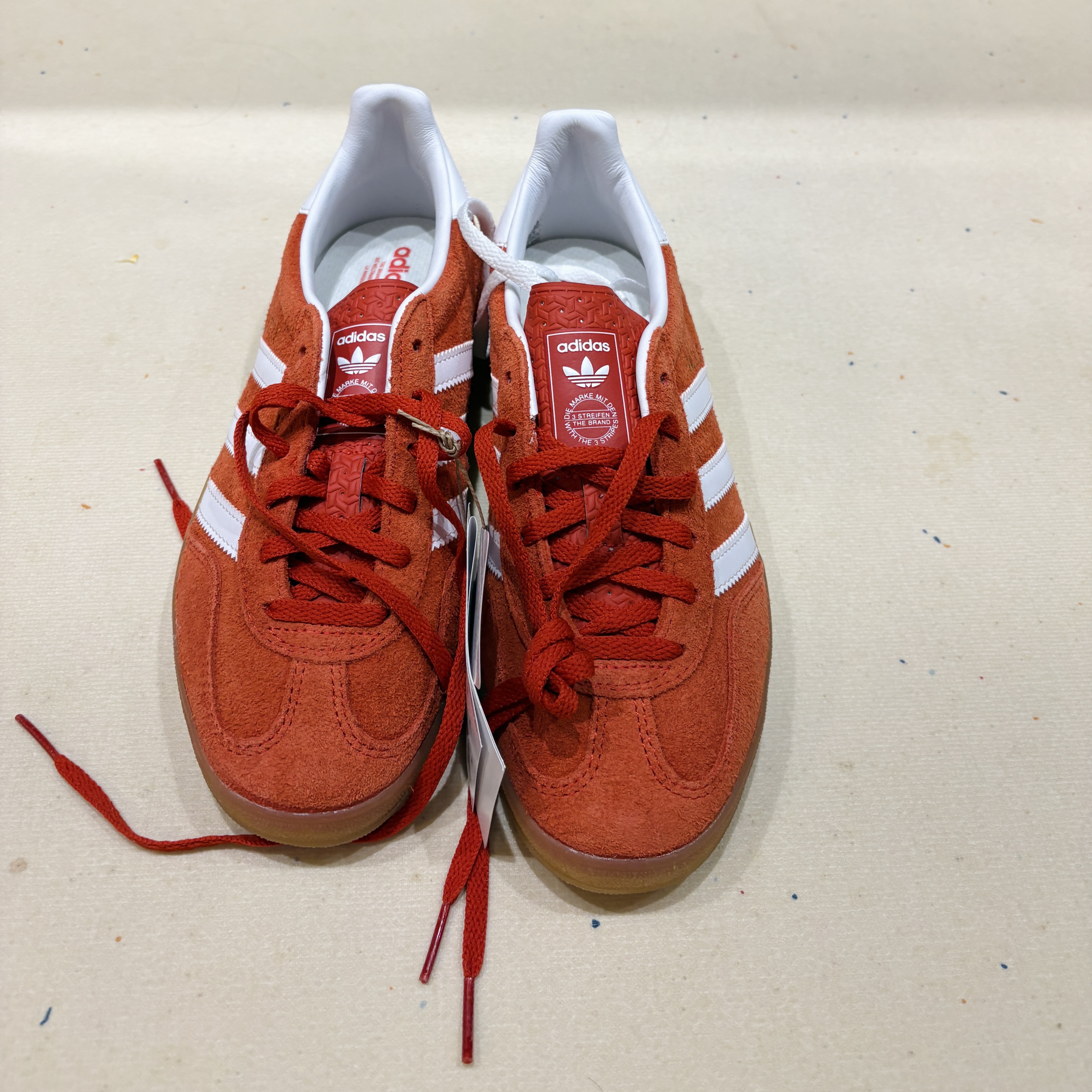 (W) Adidas Gazelle Indoor Bold Orange Cloud White 착용 스타일 - 3