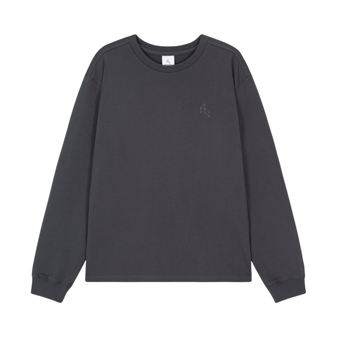 헬릭스클로딩 베이직 로고 롱 슬리브 티셔츠 차콜(Helixclothing Basic Logo LS T-Shirt Charcoal) - 1