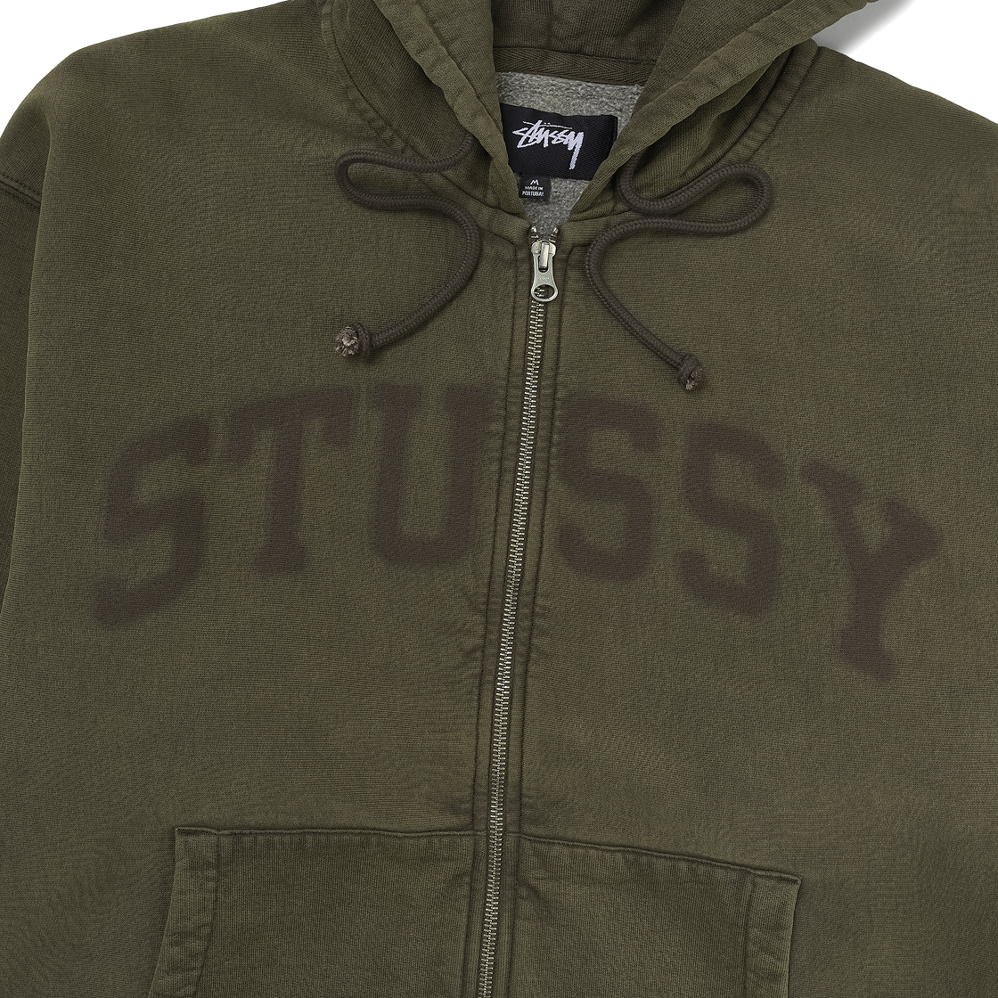 스투시 페이디드 그래픽 집 후드 올리브(Stussy Faded Graphic Zip Hoodie Olive) - 3