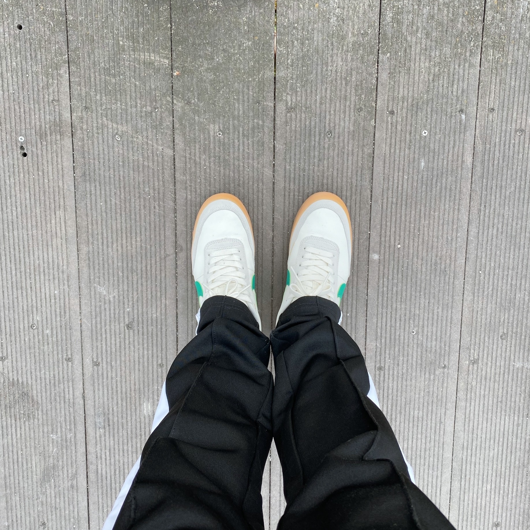 Nike x J.Crew Killshot 2 Lucid Green 착용 스타일