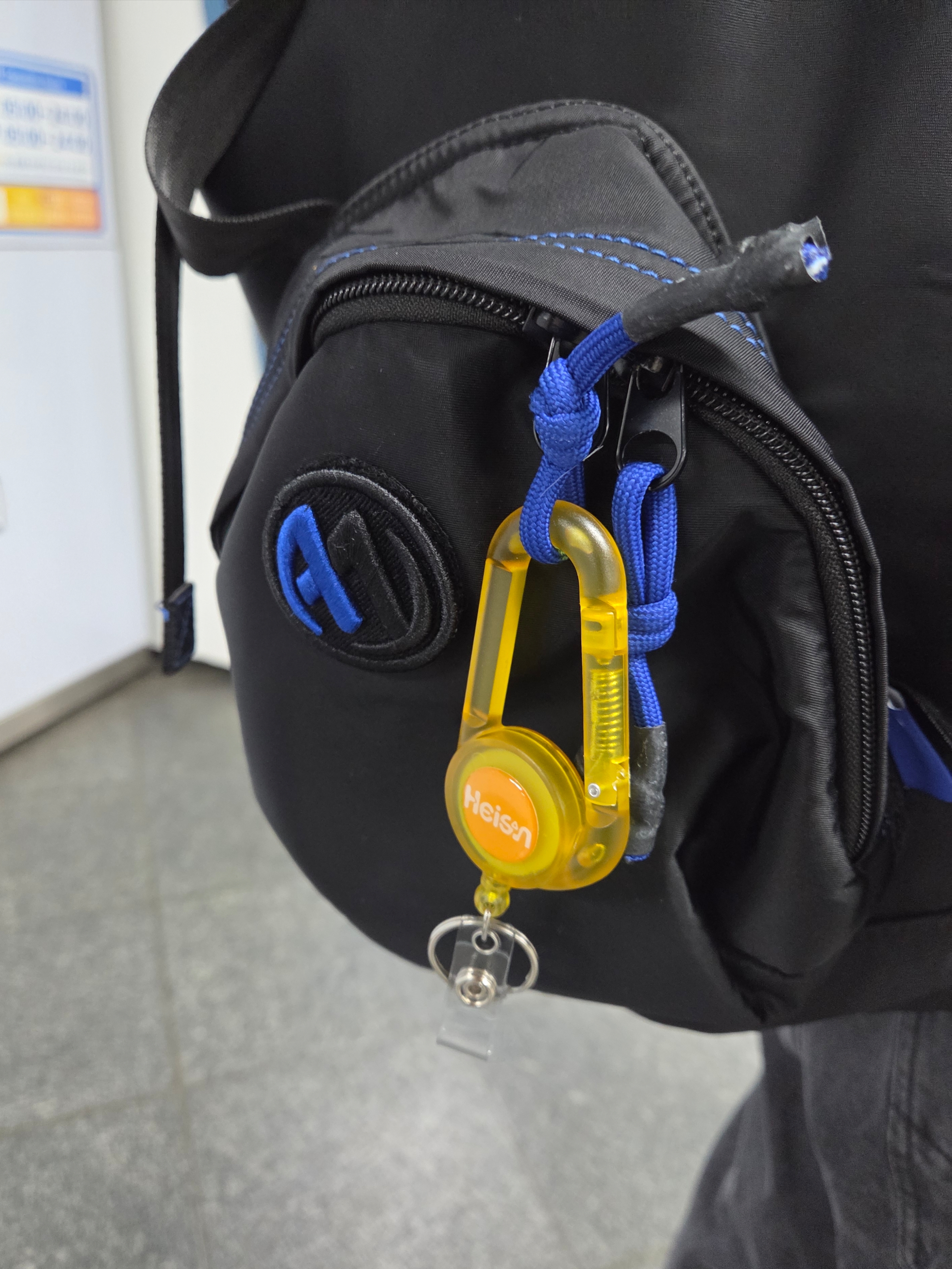 Salomon XT-Quest Black Silver, Heisan Wire Carabiner - Yellow 착용 스타일 - 6