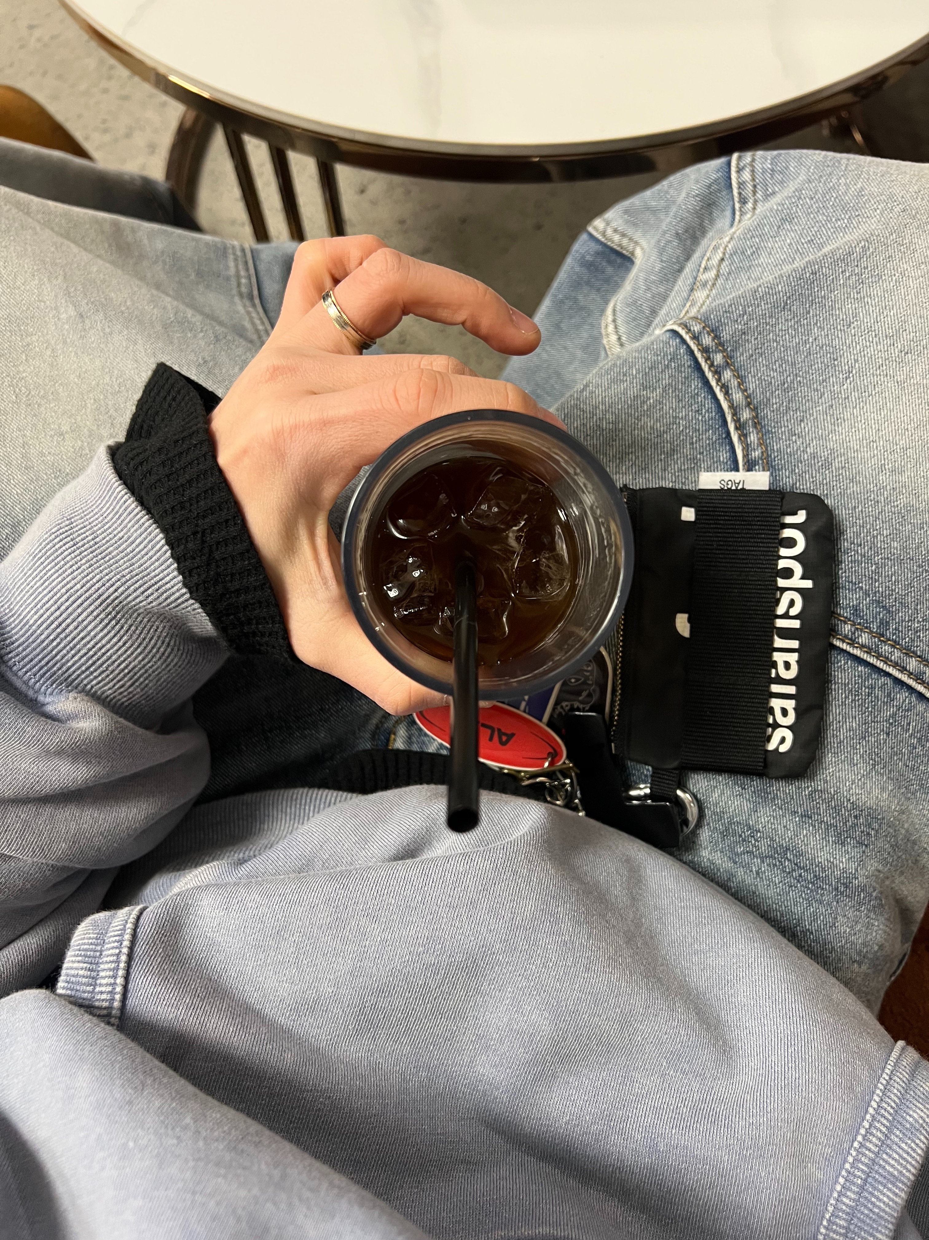 Safarispot Basic Safari Keyring Card Wallet Black 착용 스타일 - 7