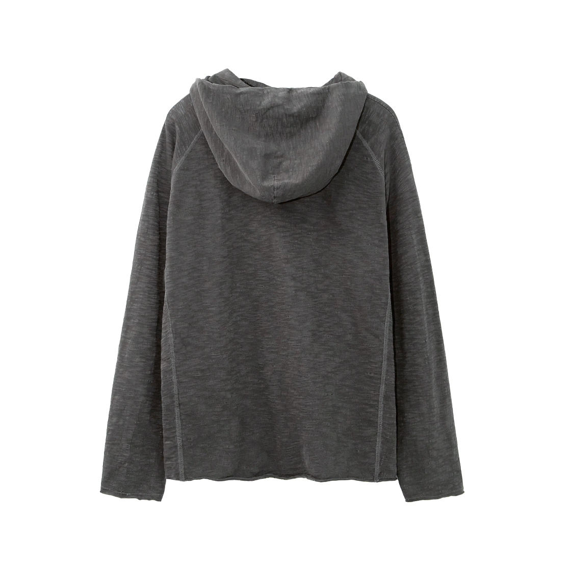 폴리테루 휴먼인덱스 휴먼 슬럽 후디 차콜(Polyteru Human Index Human Slub Hoodie Charcoal) - 2