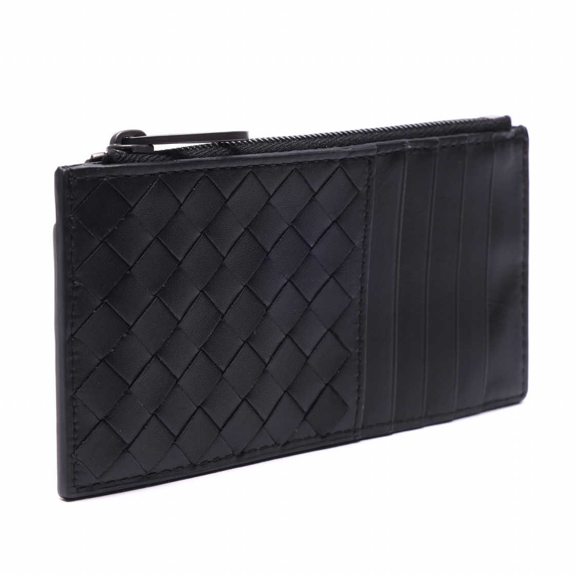[25% 쿠폰] 보테가 베네타 지퍼 카드 케이스 블랙([25% 쿠폰] Bottega Veneta Zipped Card Case Black) - 3