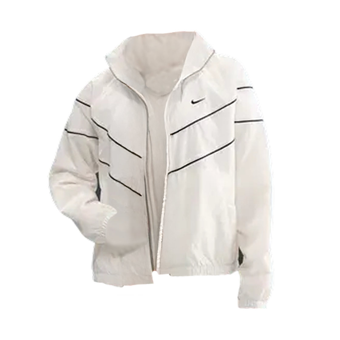 (W) 나이키 윈드러너 루즈 UV 우븐 풀 집 자켓 세일 미드나잇 네이비 - 아시아((W) Nike Windrunner Loose UV Woven Full Zip Jacket Sail Midnight Navy - Asia) - 1