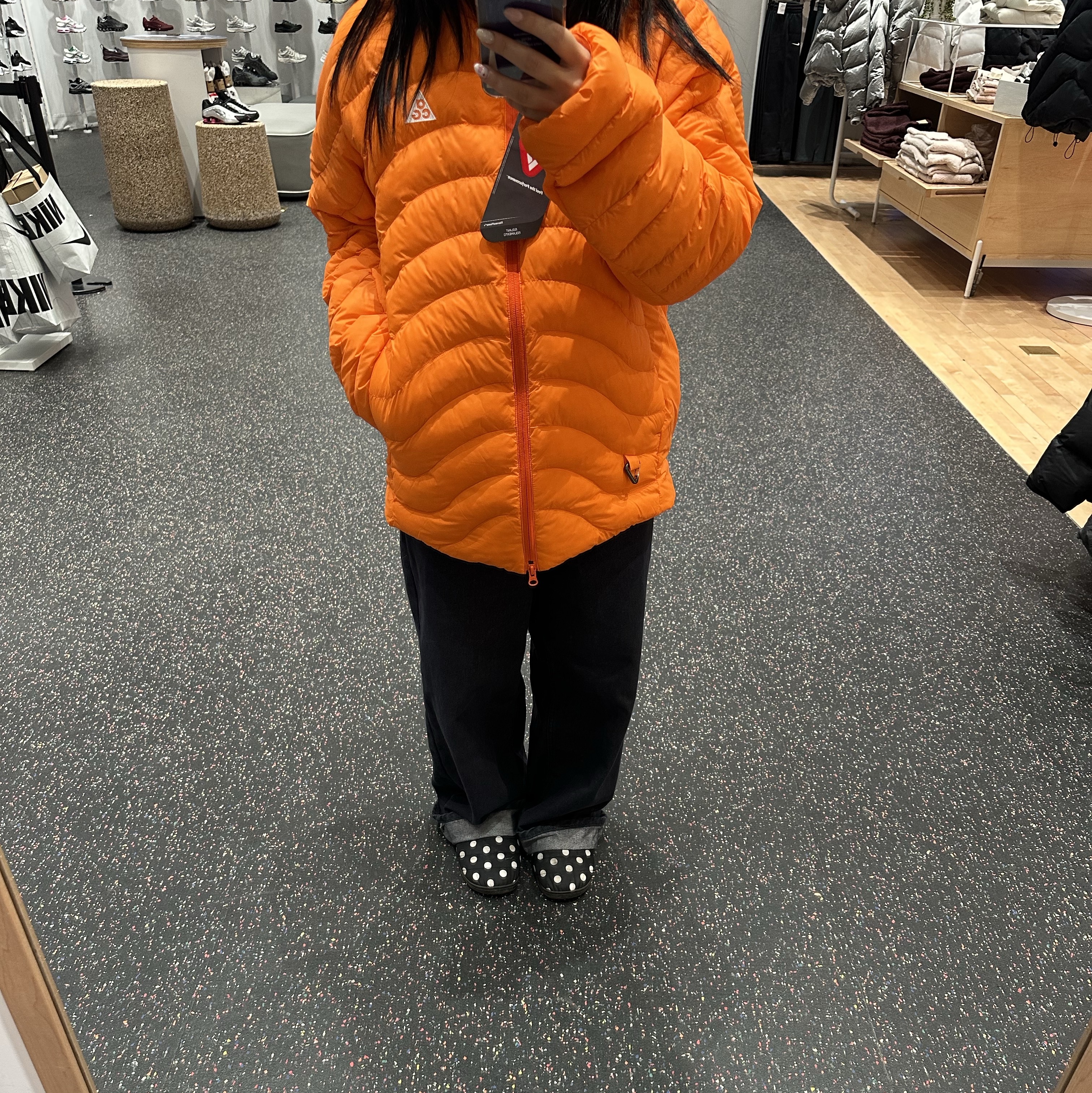Nike ACG Lava Flow Therma-Fit ADV Jacket Safety Orange Summit White - Asia 착용 스타일