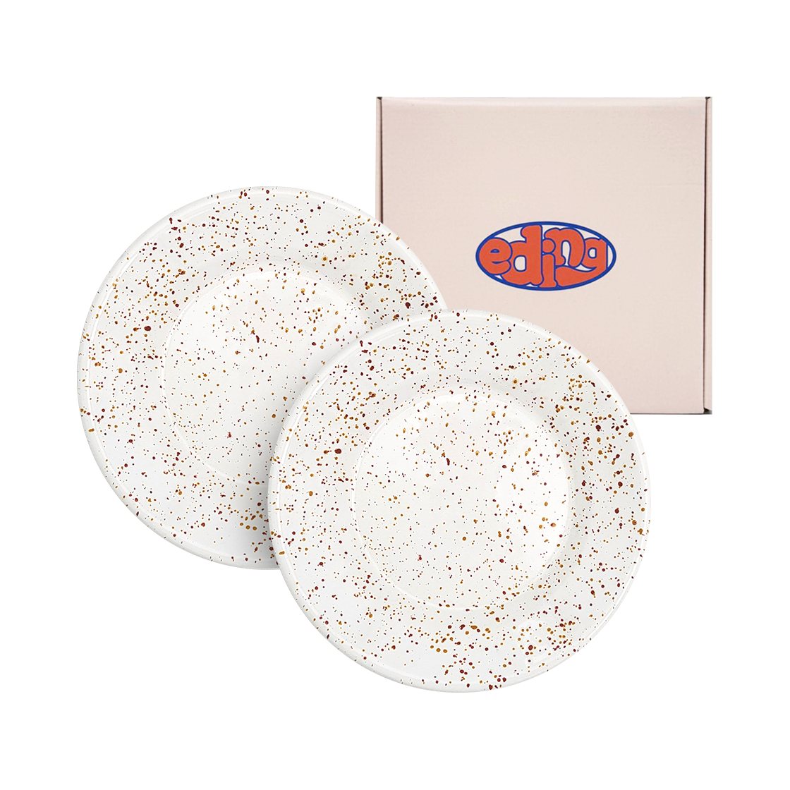 에딩 밀키웨이 법랑 플레이트 하바나 레드 2p gift set(Eding Mlikyway Ename Plate 2p Gift Set Havana Red) - 2