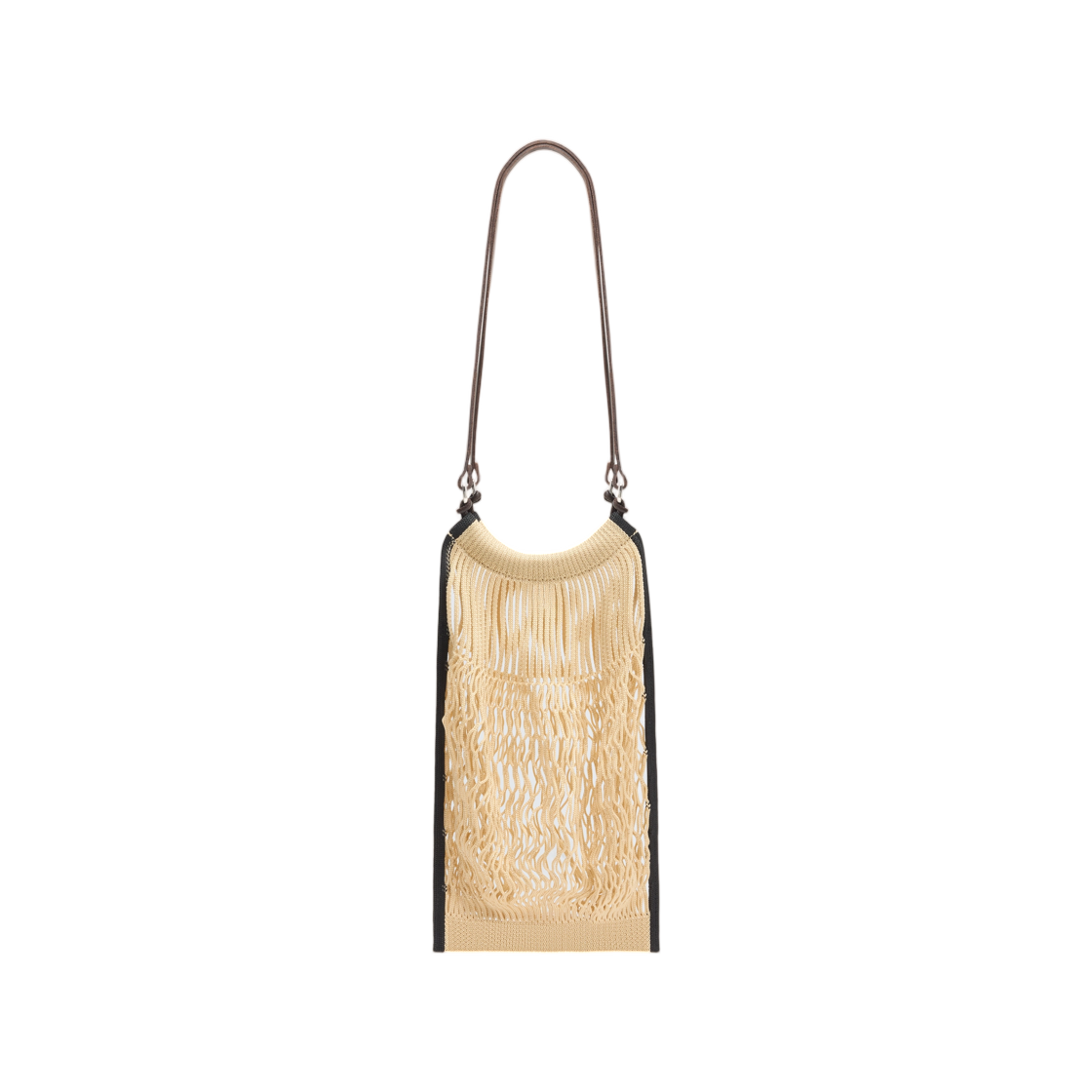 르메르 미디움 필트 네트 쇼핑백 라이트 베이지 블랙(Lemaire Medium Filt Net Shopping Bag Light Beige Black) - 1