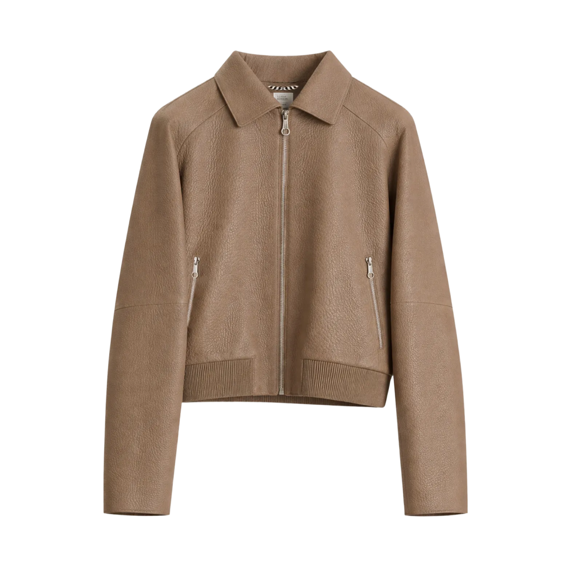 H6E1206D2DK36 (W) Hermes Short Jacket Gris Etoupe