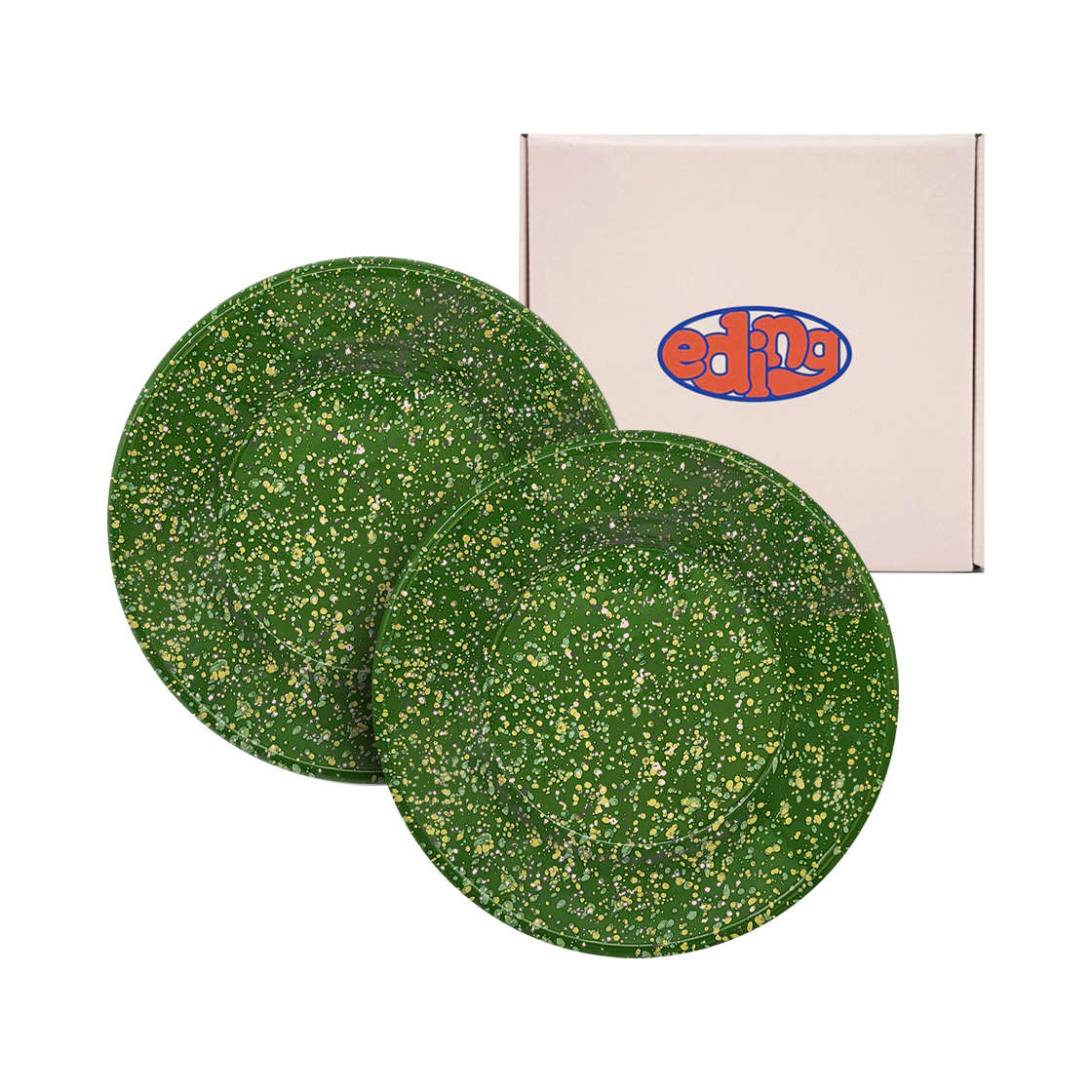에딩 밀키웨이 법랑 플레이트 아마존 그린 2p gift set(Eding Mlikyway Ename Plate 2p Gift Set Amazon Green)
