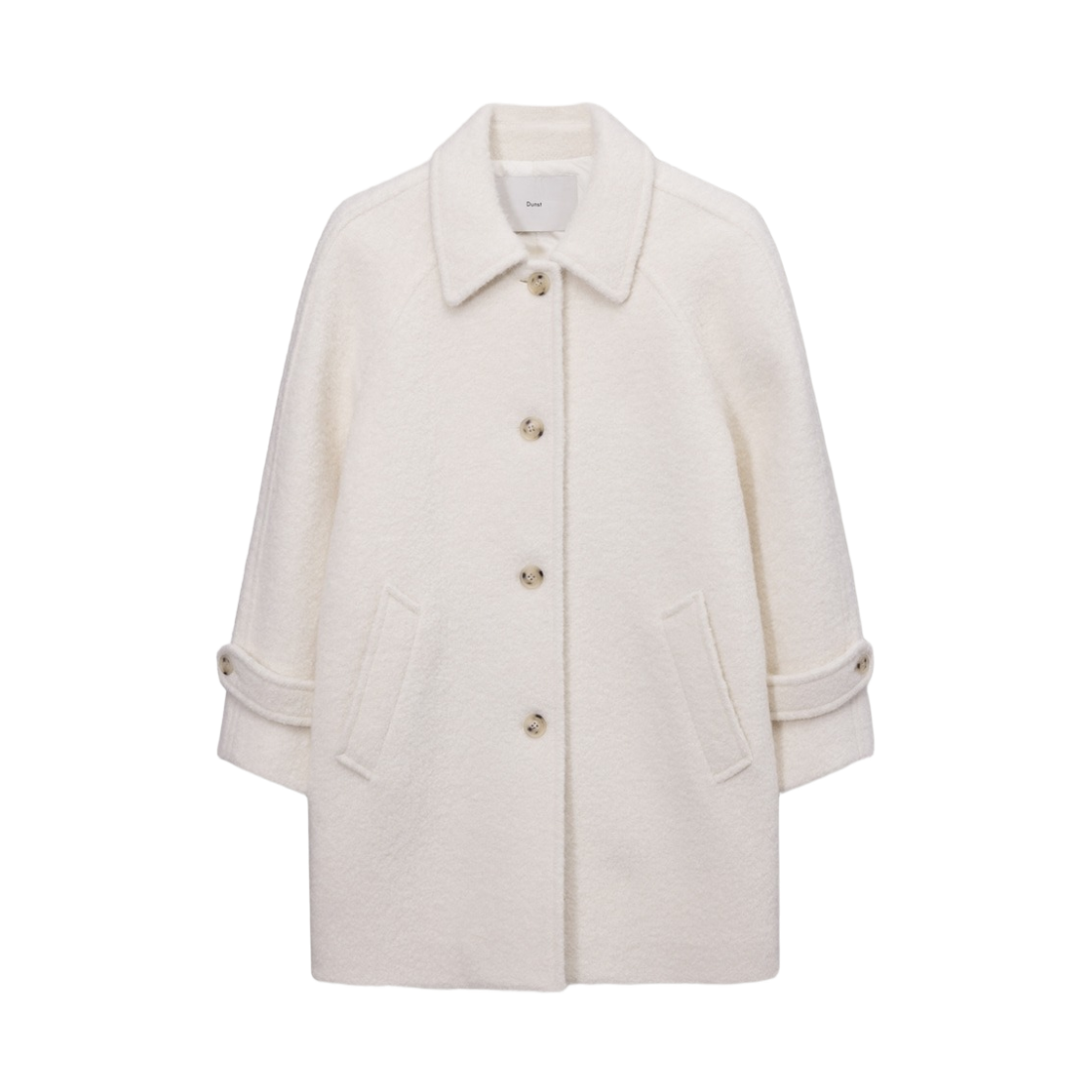 (W) 던스트 알파카 하프 맥 코트 크림((W) Dunst Alpaca Half Mac Coat Cream) - 1