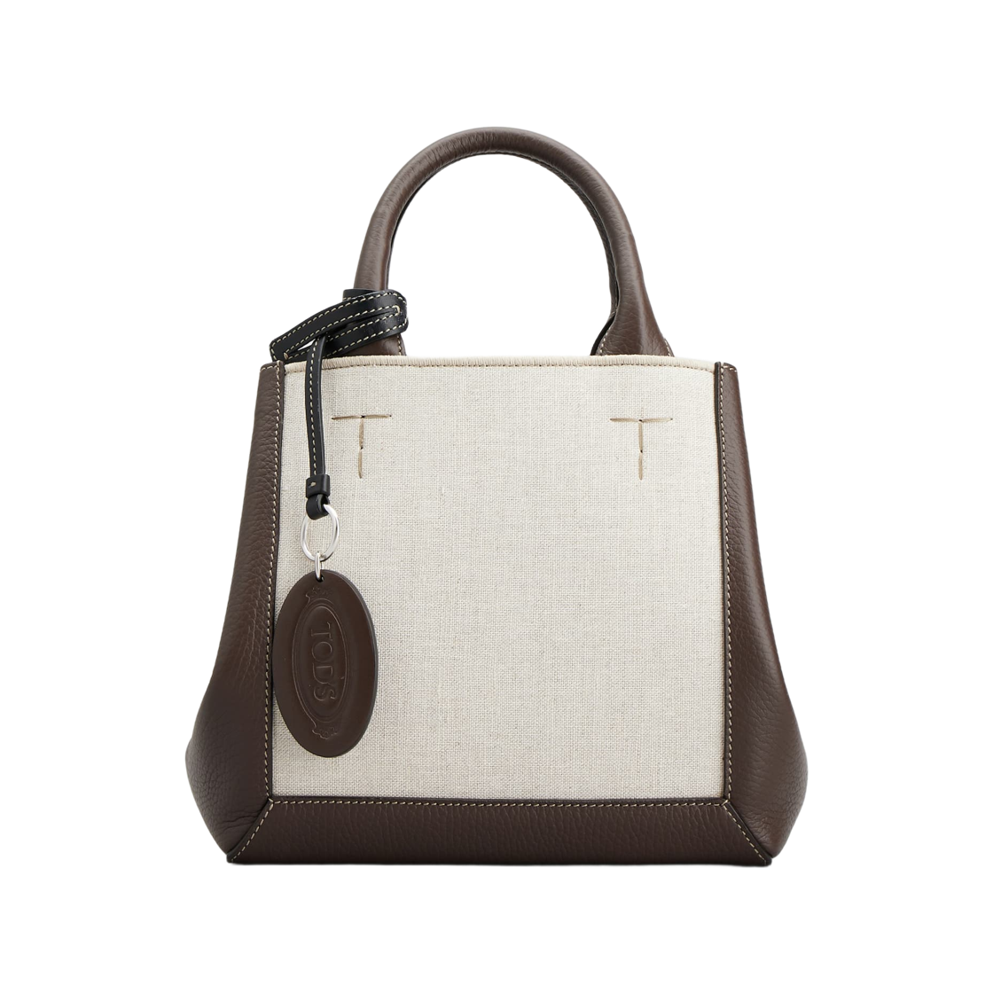 토즈 더블 업 쇼핑백 다크 브라운 라이트 베이지(Tod's Double Up Shopping Bag Dark Brown Light Beige)