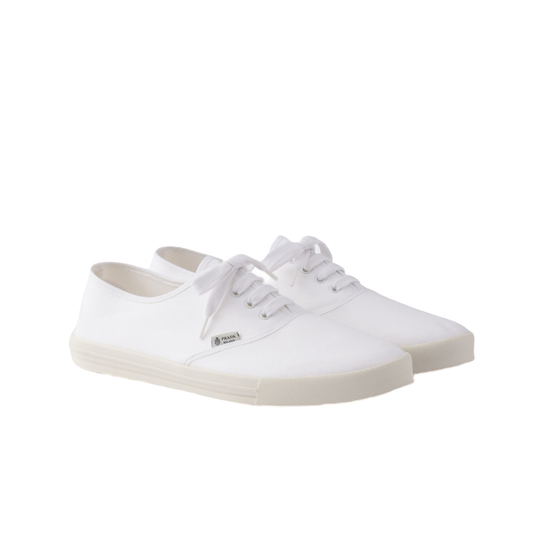 프라다 드릴 패브릭 스니커즈 화이트(Prada Drill Fabric Sneakers White) - 2