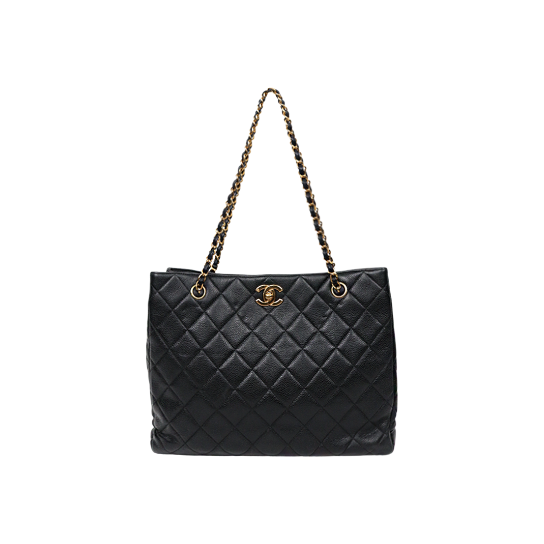 샤넬 블랙 캐비어 퀼팅 CC 체인 숄더백 A-A47391(Chanel Black Caviar Quilted CC Chain Shoulder Bag A-A47391)