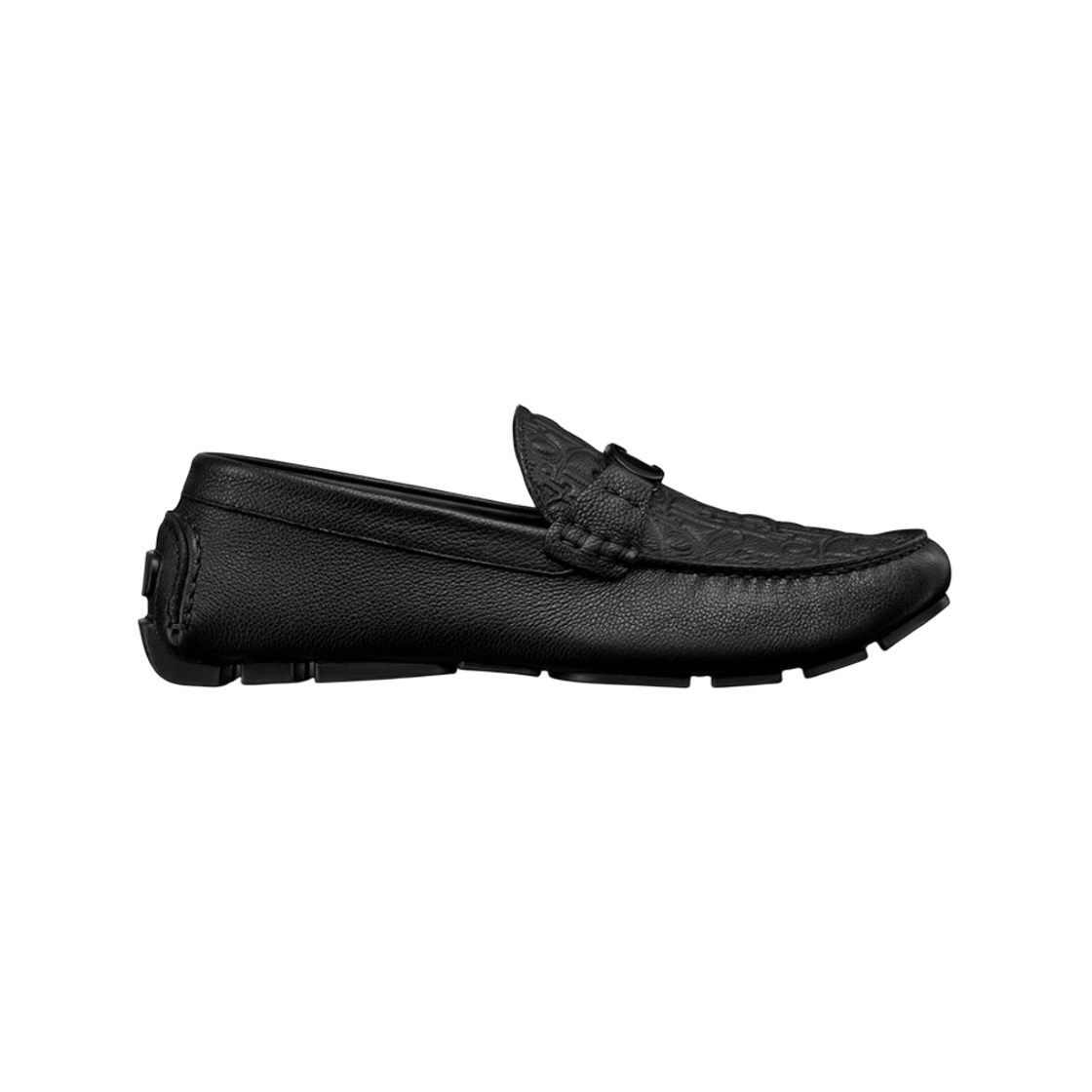 3LO114ZAY-H900 Dior Odeon Loafer Grained Calfskin and Dior Gravity Leather Black