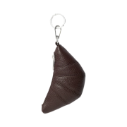 Lemaire Mini Croissant Keyring in Leather Tiramisu