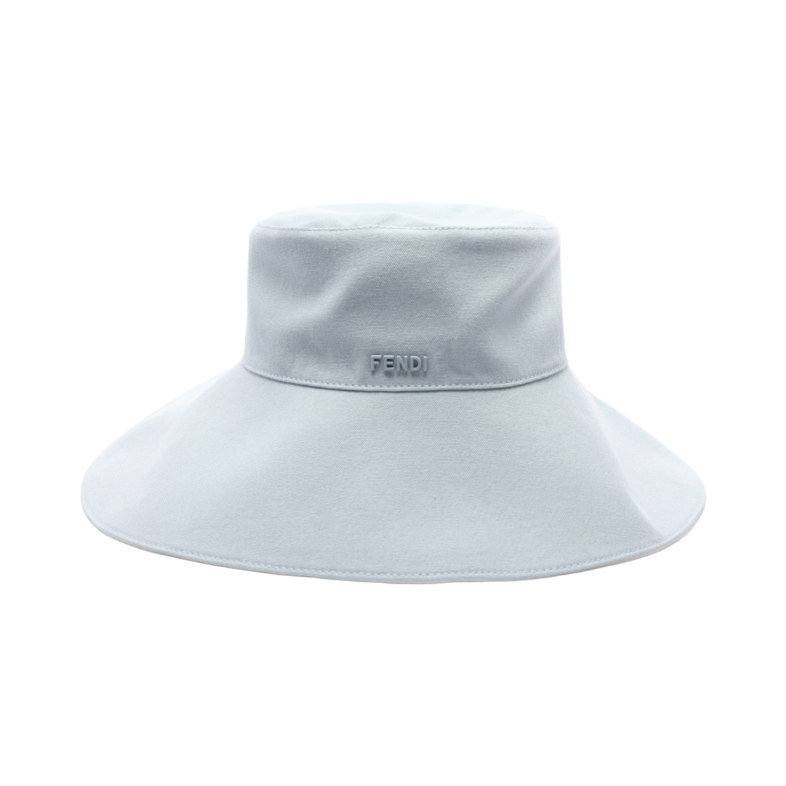 (W) 펜디 로고 클로시 버킷햇 라이트 블루((W) Fendi Logo Cloche Bucket Hat Light Blue) - 1