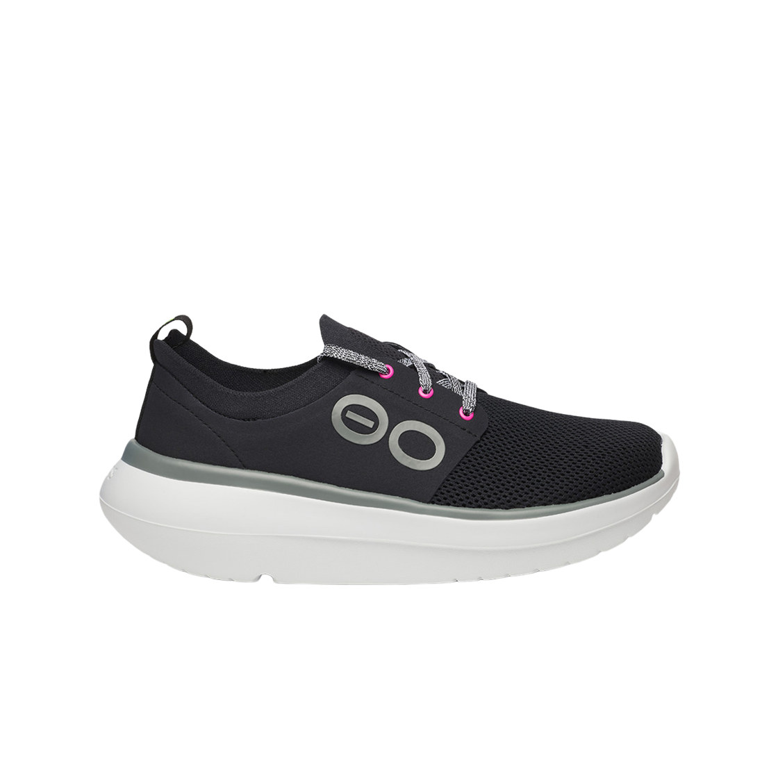 [10% 적립] 우포스 Oomy Stride 블랙 여성 운동화([10% 적립] OOFOS Oomy Stride Black Women Sneakers)