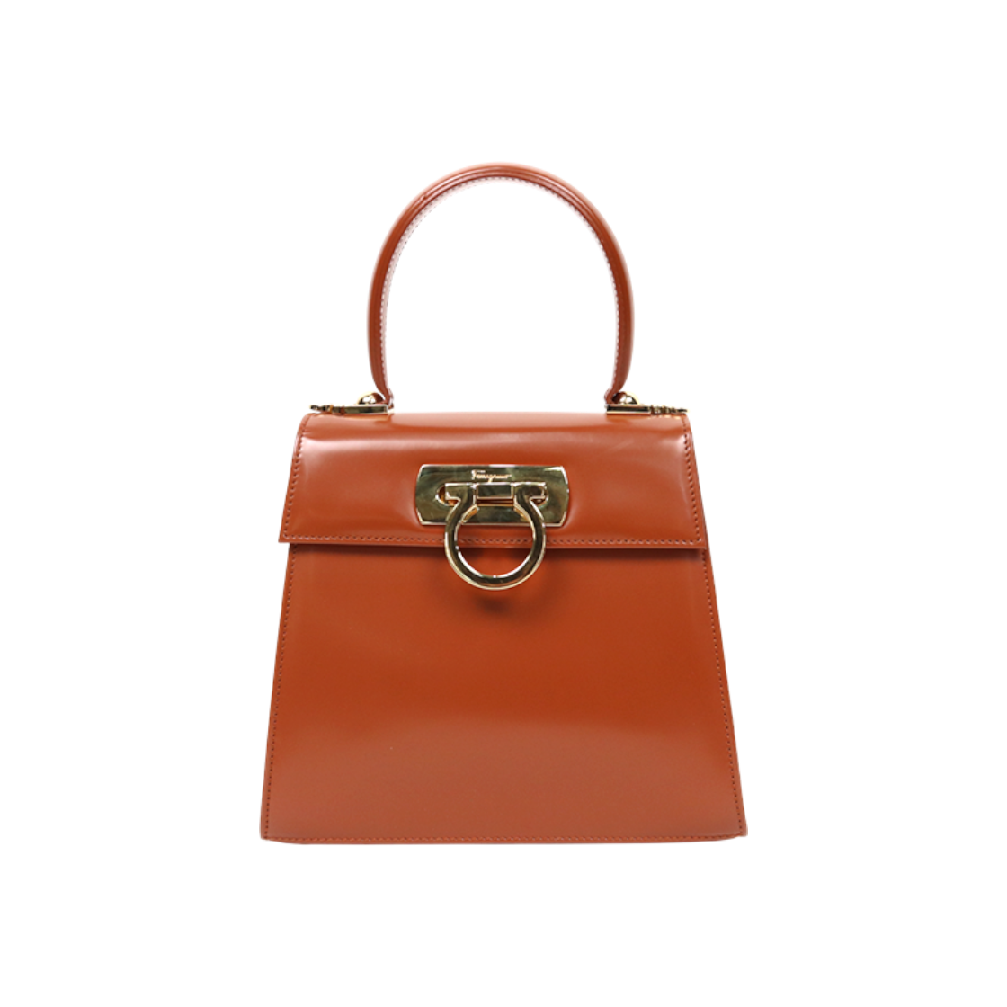 페라가모 브라운 켈리 탑핸들 토트백 C-A48056(Ferragamo Brown Kelly Top Handle Tote Bag C-A48056)