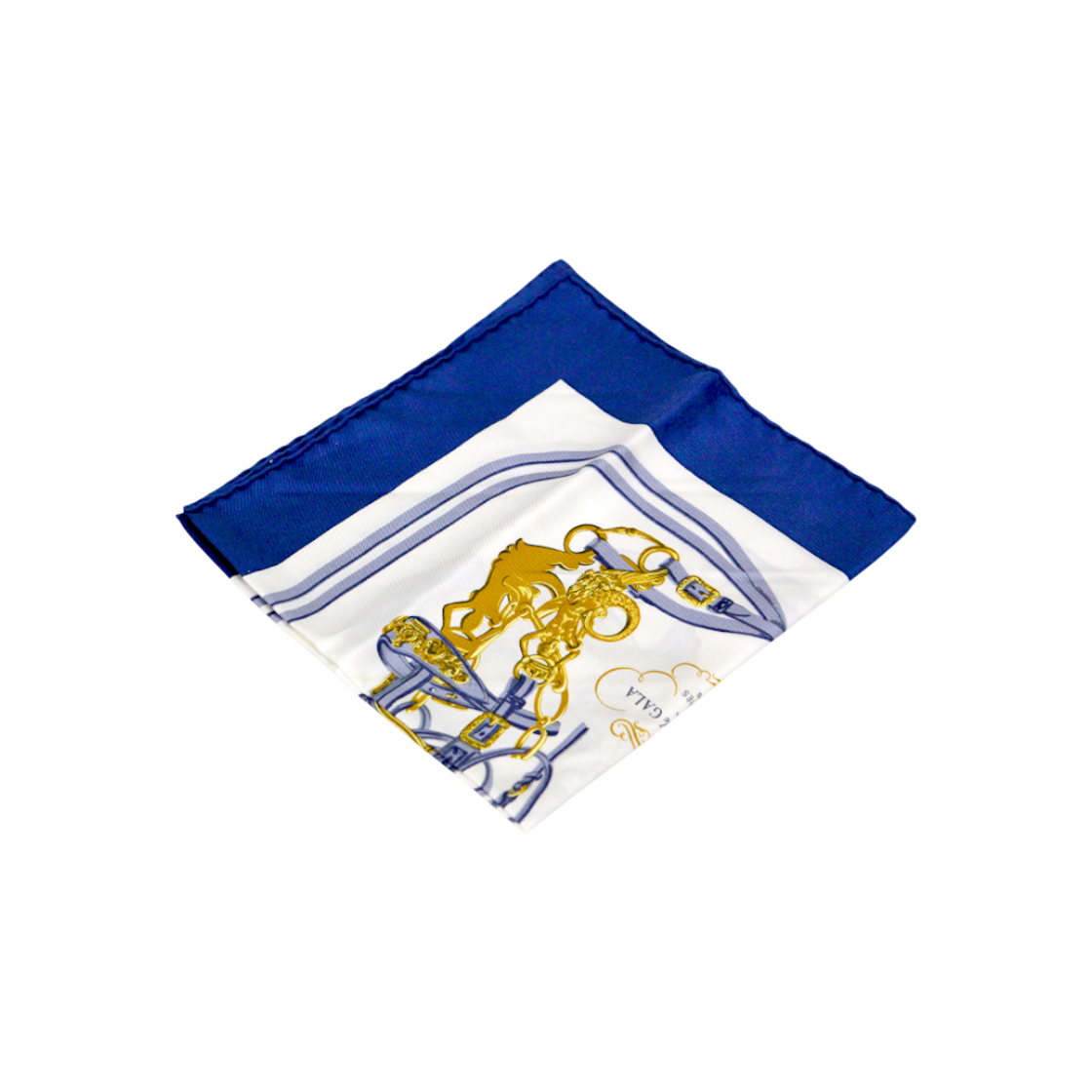 ITGEP7RSL3B4 Hermes Blue Silk Scarf A-B32327