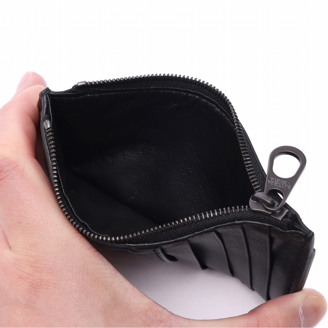 [25% 쿠폰] 보테가 베네타 지퍼 카드 케이스 블랙([25% 쿠폰] Bottega Veneta Zipped Card Case Black) - 6