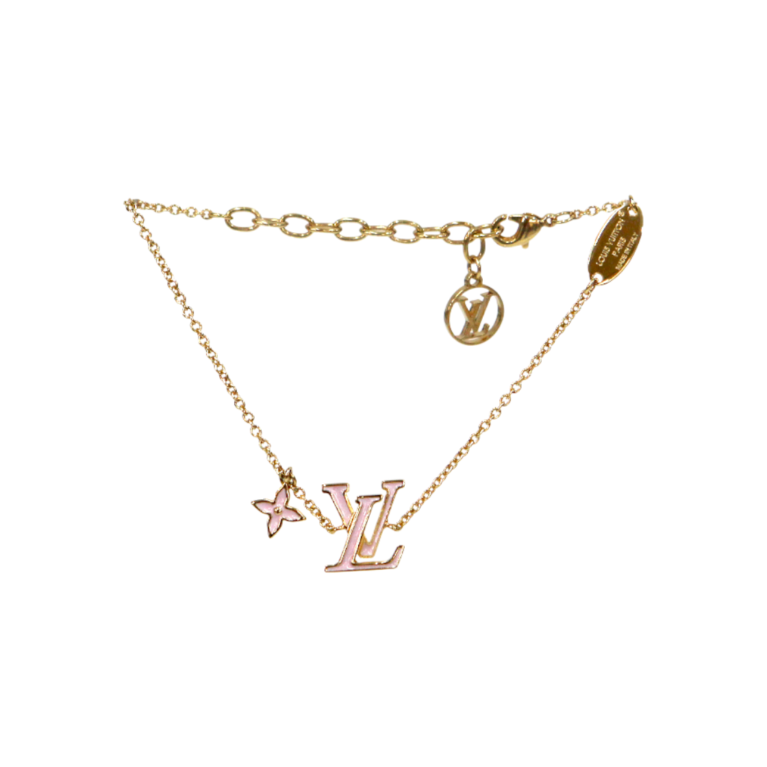 IT8DI82P6SHG Louis Vuitton Pink Enamel Iconic Bracelet C-B48387