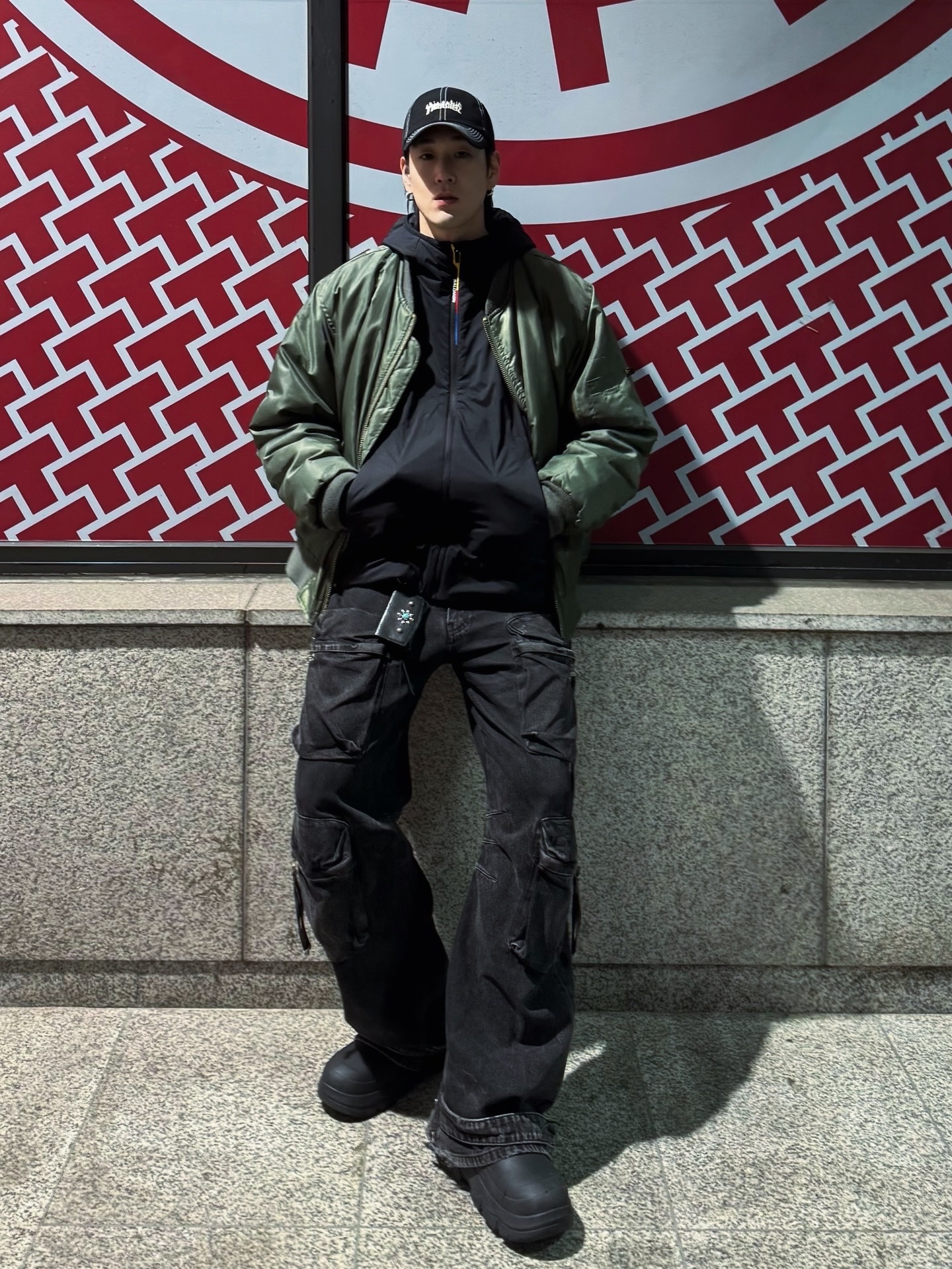 DIRT NAP Stone Card Holder Turquoise, Salomon Modisay Padded Jacket Black 착용 스타일 - 2