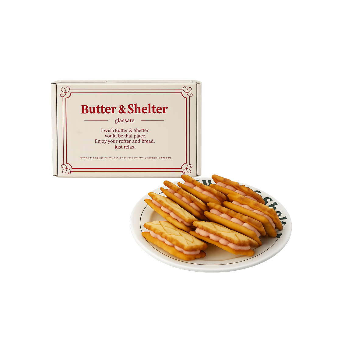 버터앤쉘터 글라사떼 버터샌드 세트 8개입